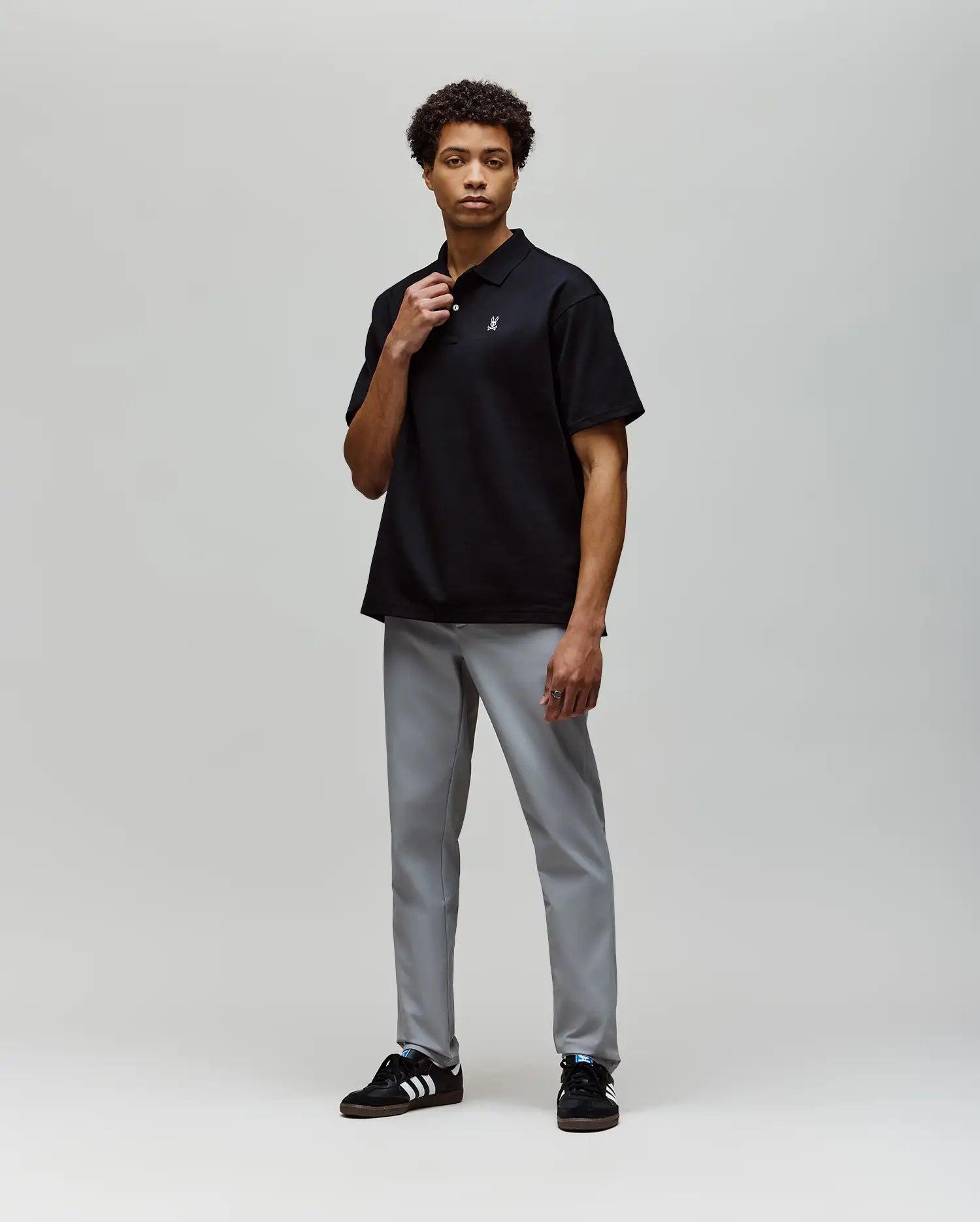 MENS HENRY OVERSIZED FIT POLO - MT0100104 Male Product Image