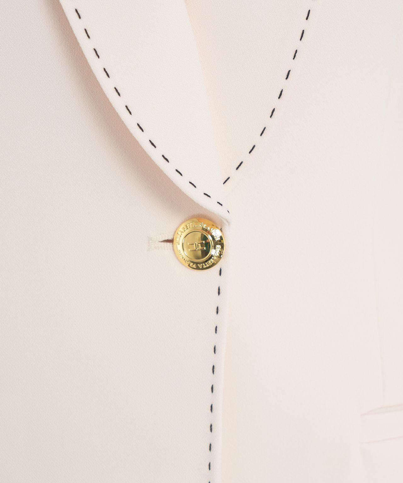 Single-breasted blazer in crêpe Product Image