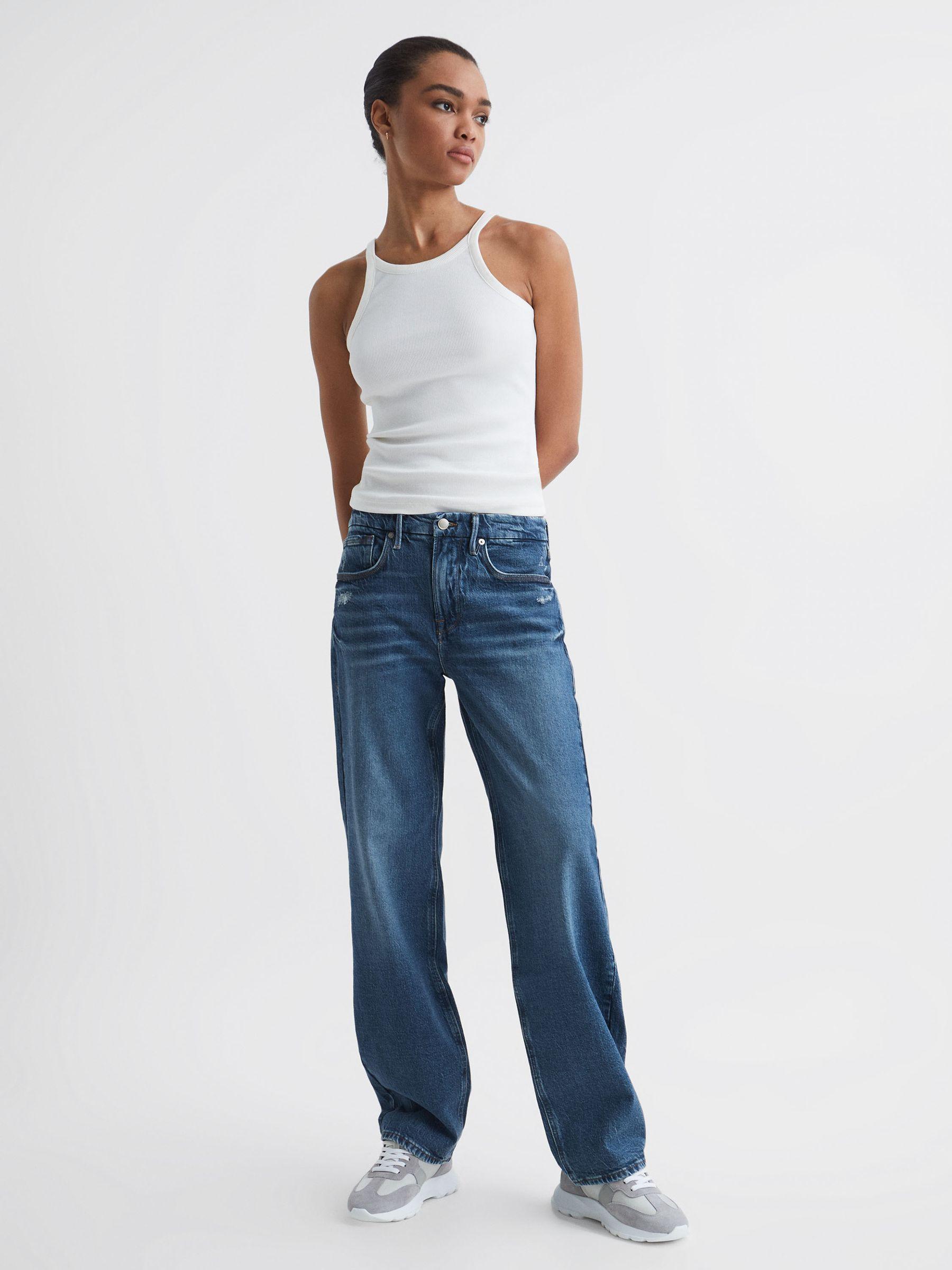 Good American 90s Fit Jeans in Mid Blue Product Image