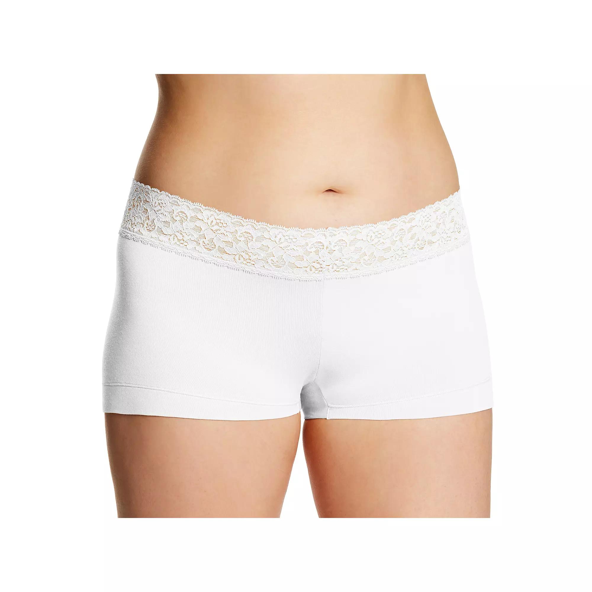 Maidenform® Dream® Cotton Lace-Trim Boyshort Underwear 40859, Women's,  Product Image