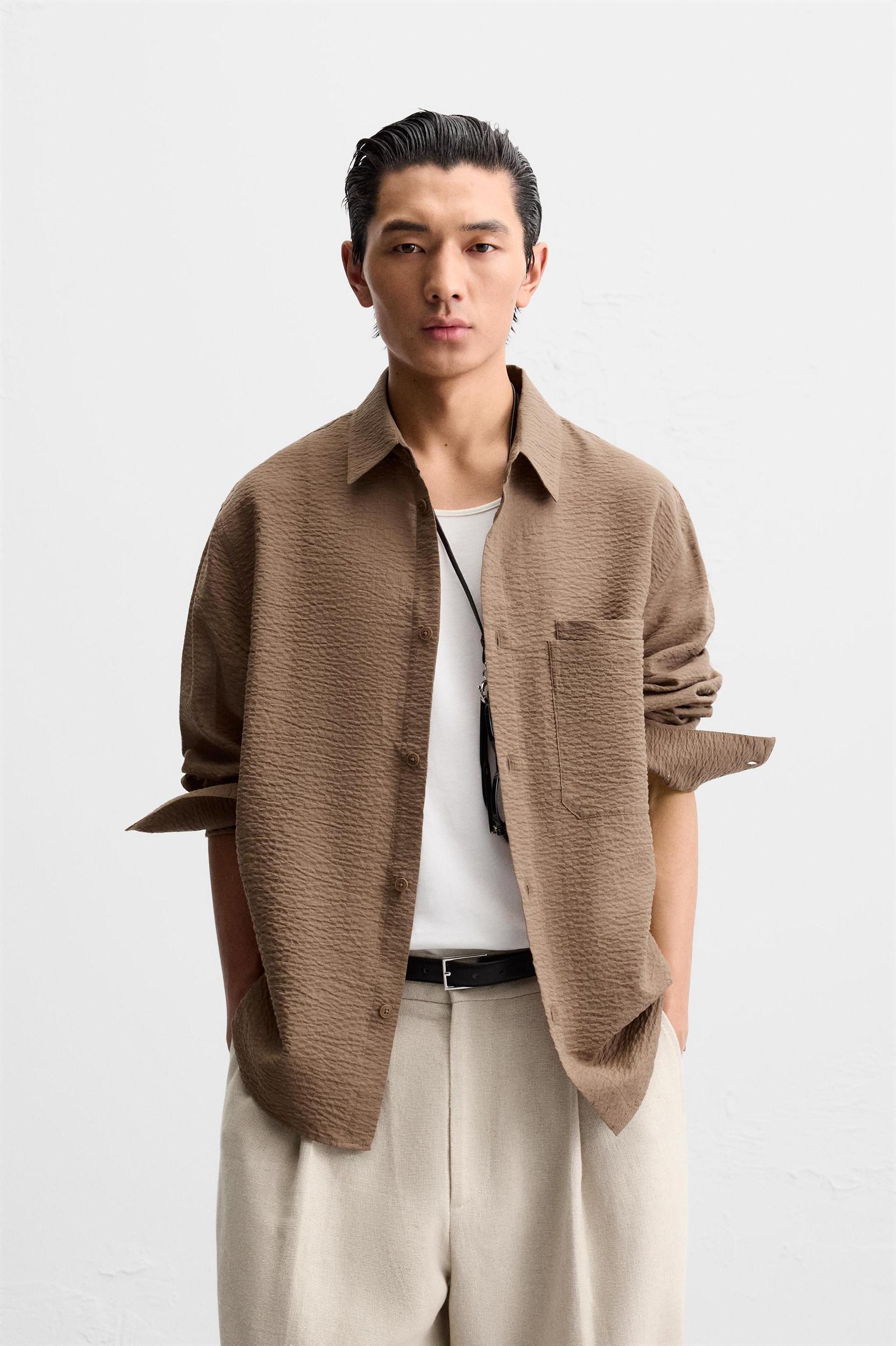 TEXTURED JACQUARD SHIRT Product Image