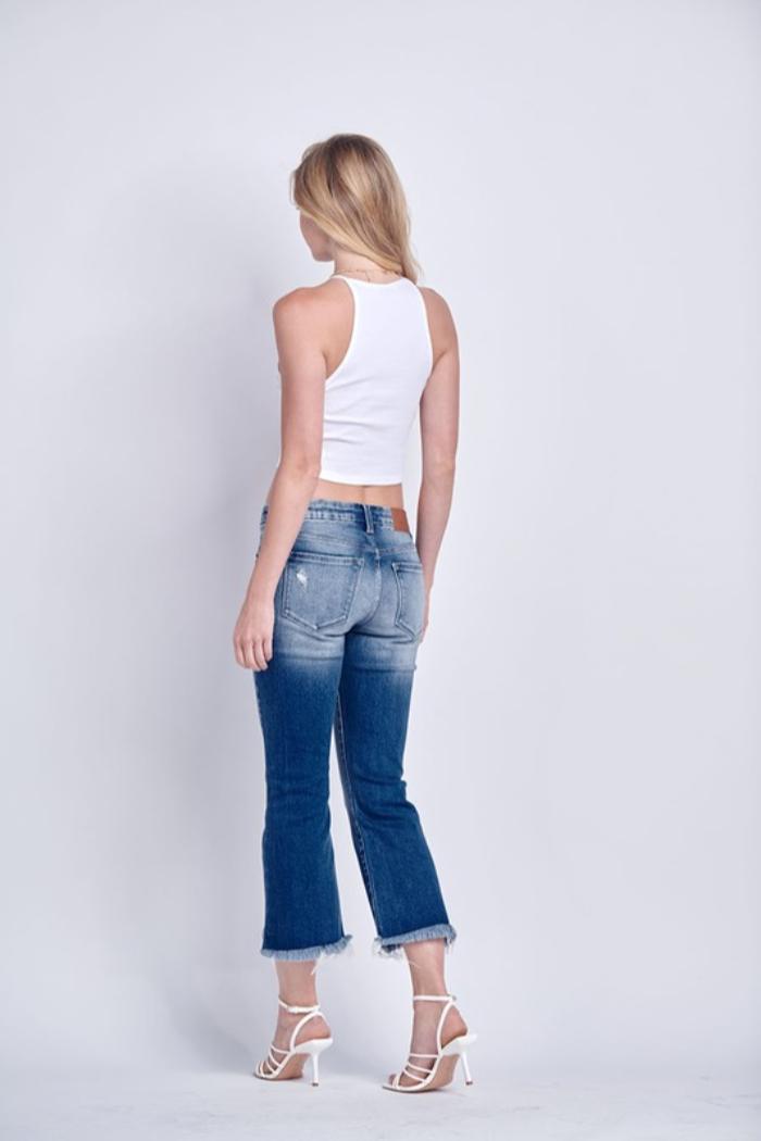 Cropped Flare Jeans Product Image