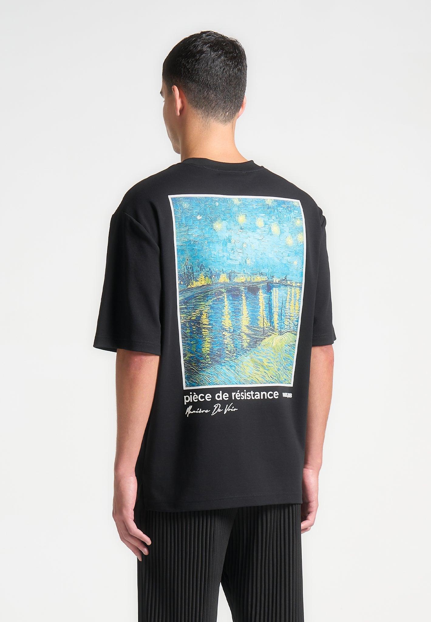 Pièce De Résistance - Van Gogh T-Shirt - Black Male Product Image