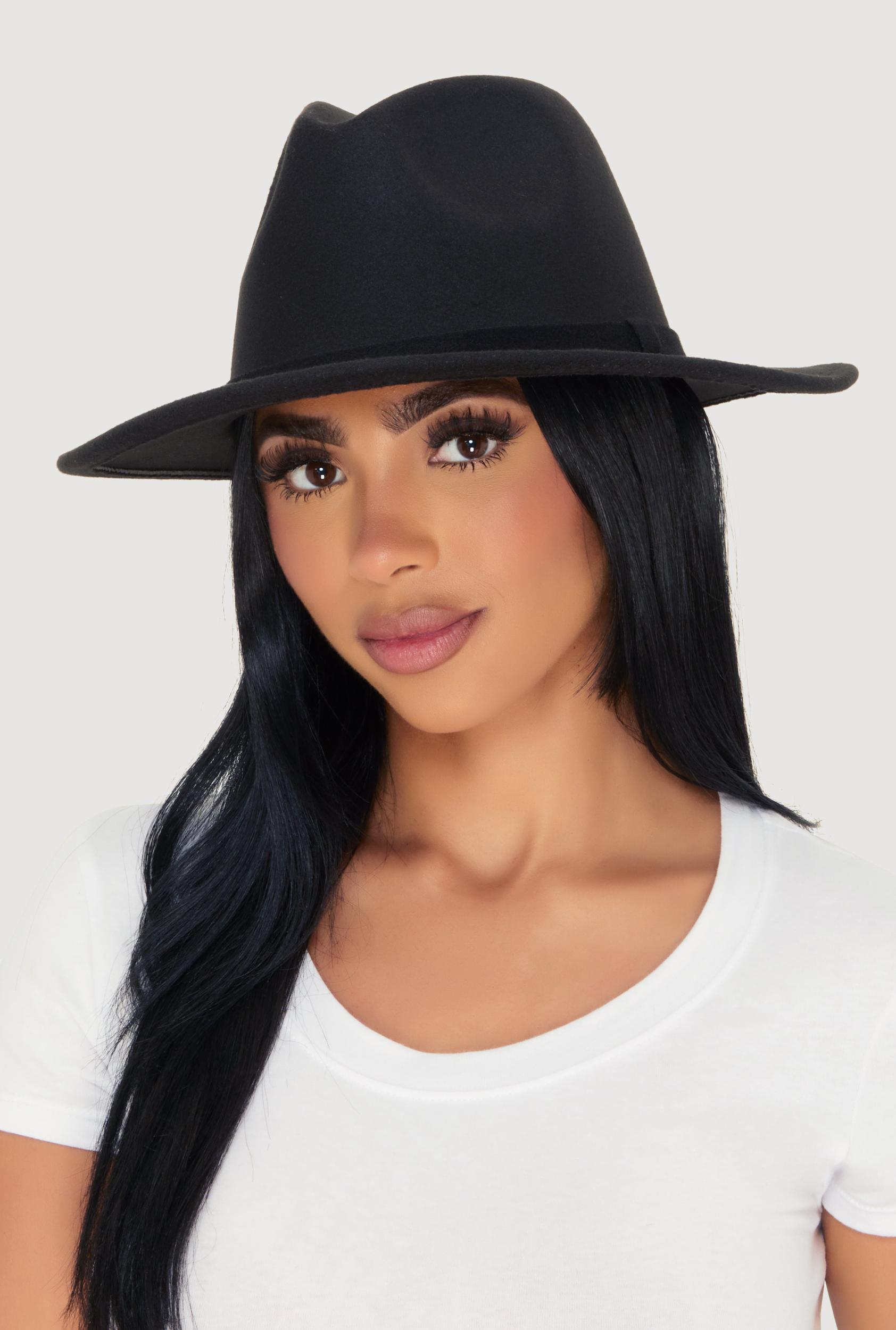 Stylish Faux Suede Panama Hat Female Product Image