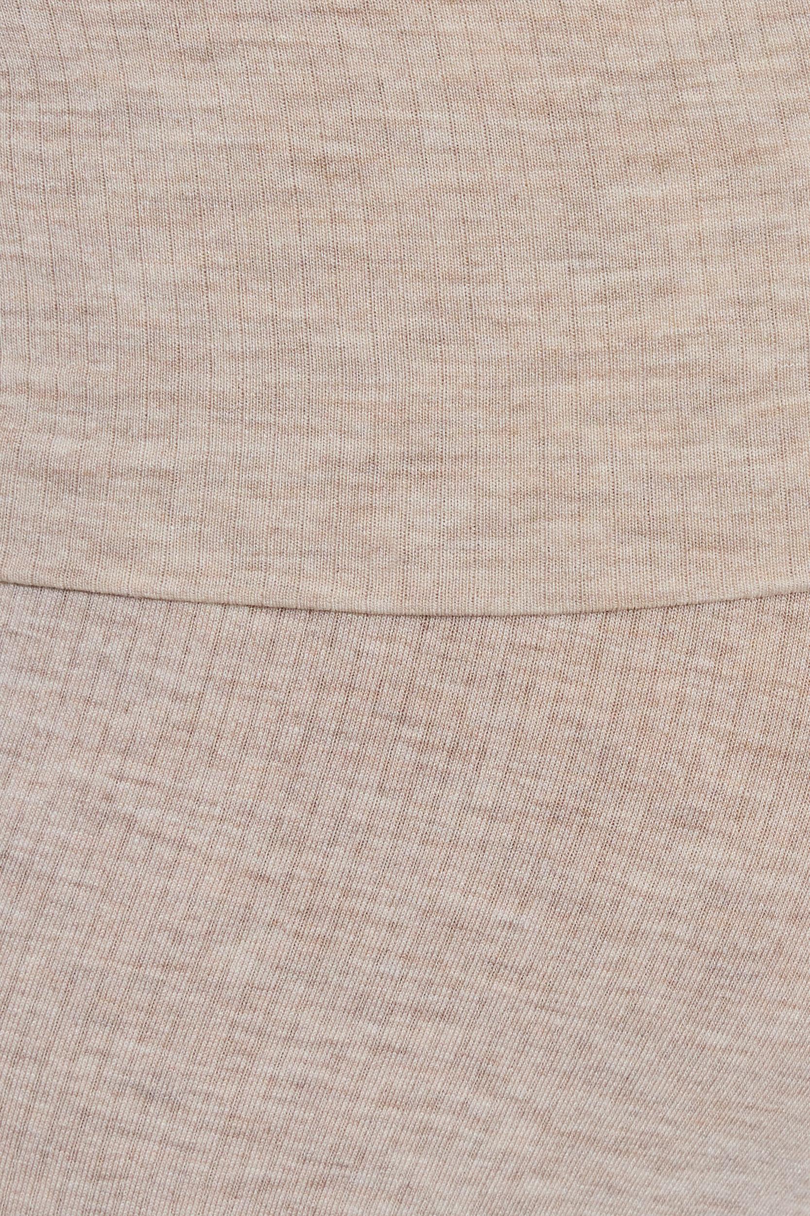 Sheer Ribbed Foldover Pants Product Image