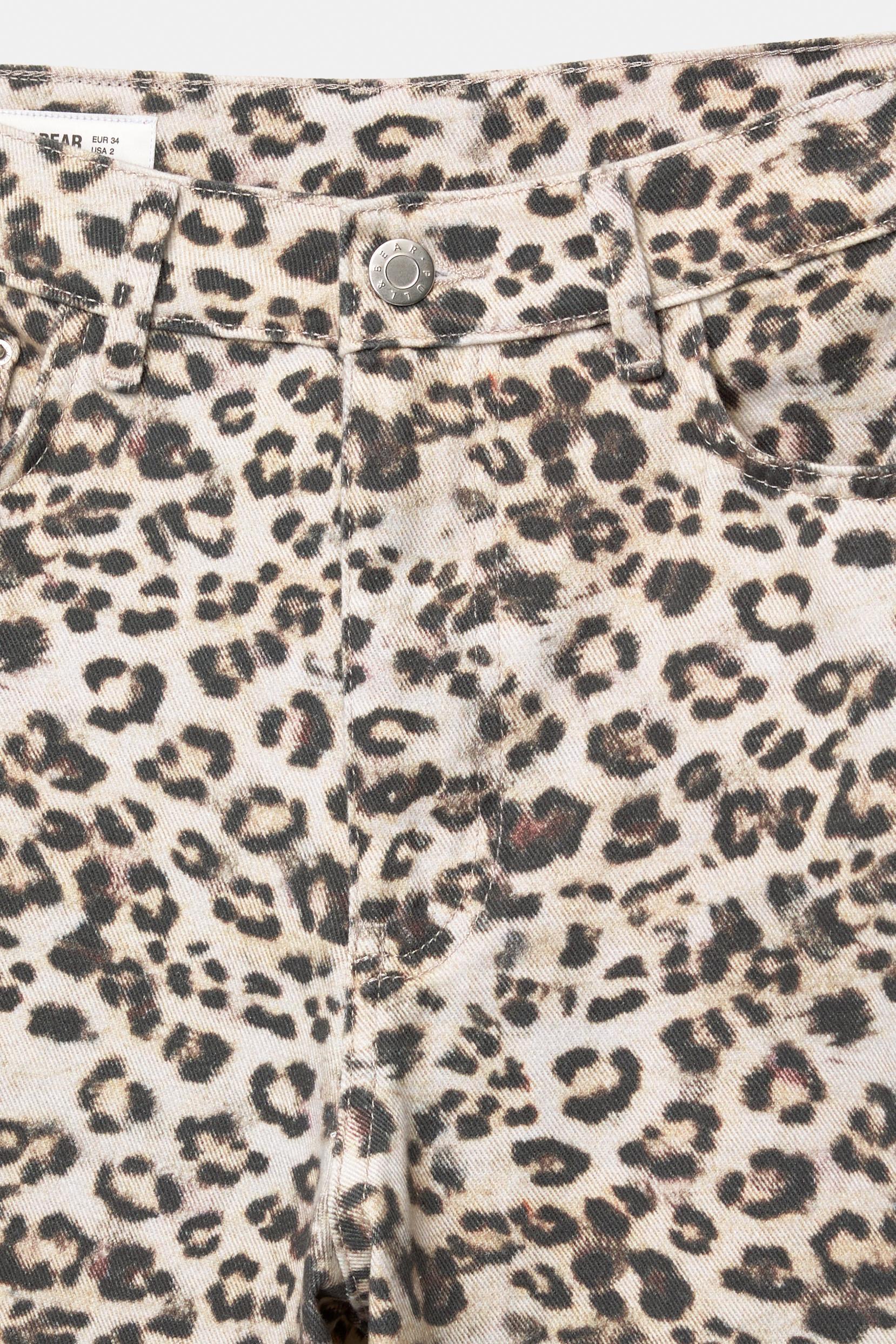 STWD leopard print baggy jeans Product Image