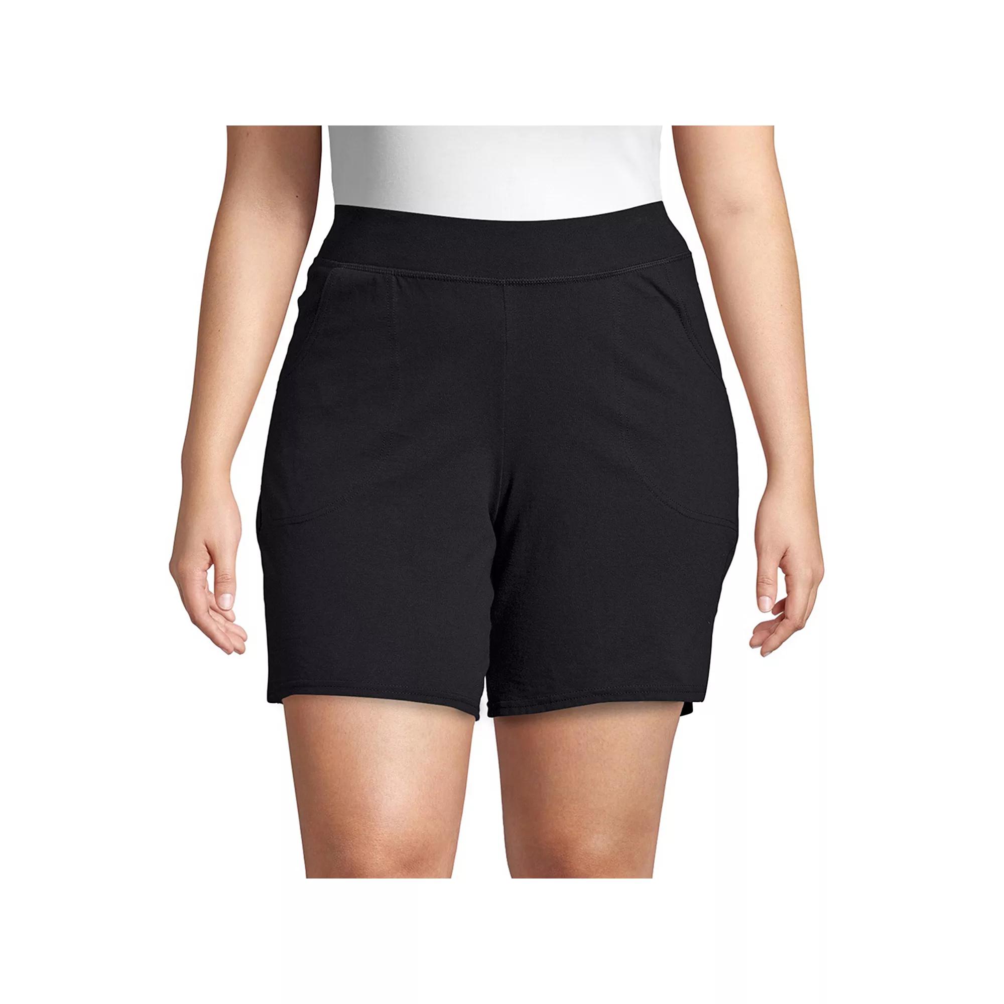 Plus Size Just My Size Pocket Jersey Shorts, Womens Product Image