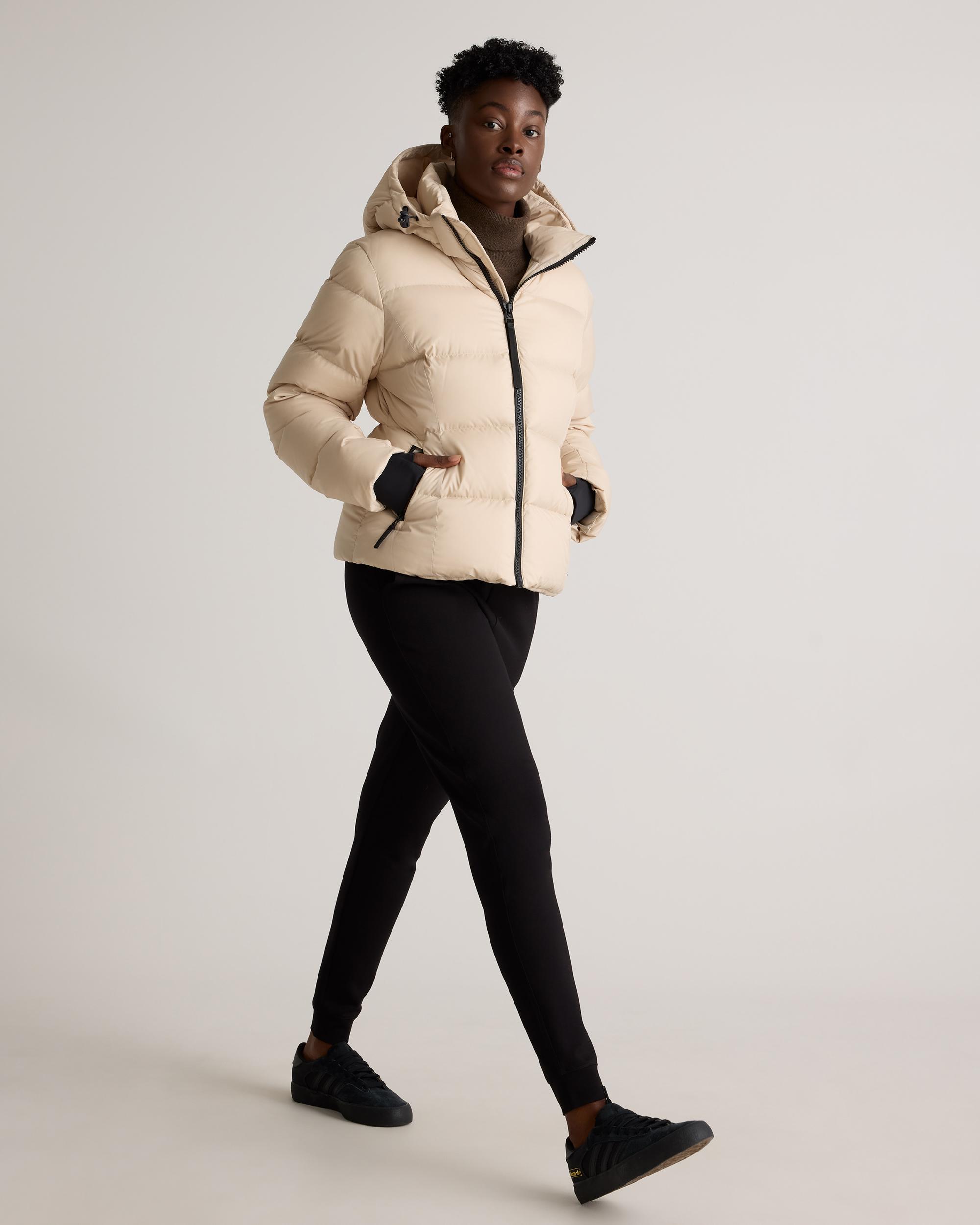 Quince | Women's Responsible Down Cinch Waist Puffer Jacket Recycled Polyester Product Image