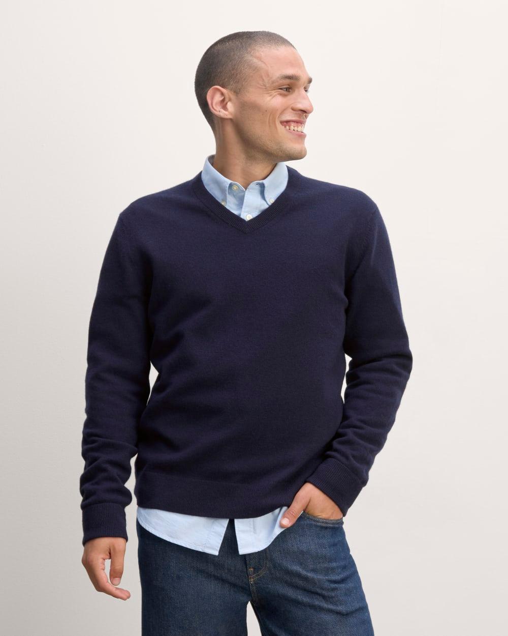 Mens Cashmere V-Neck Sweater by Everlane Product Image