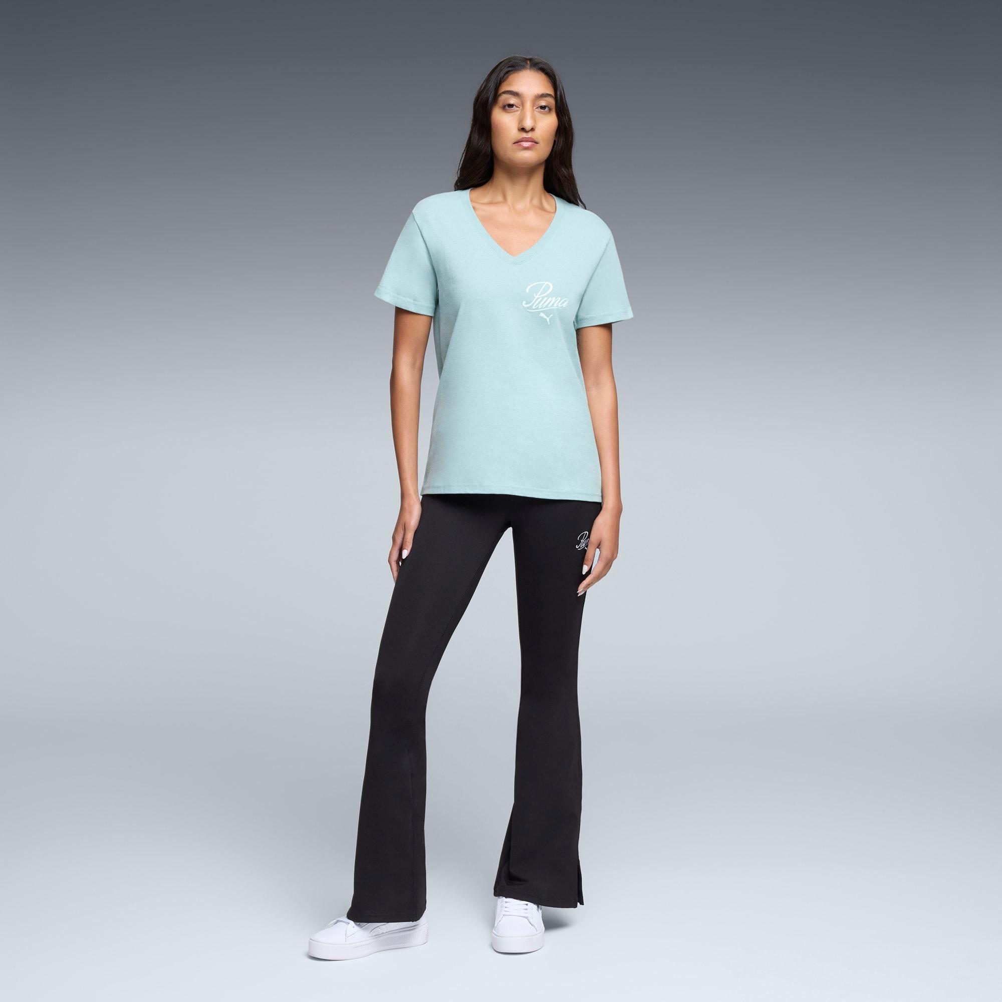 Essentials Script V-Neck Tee Women Product Image