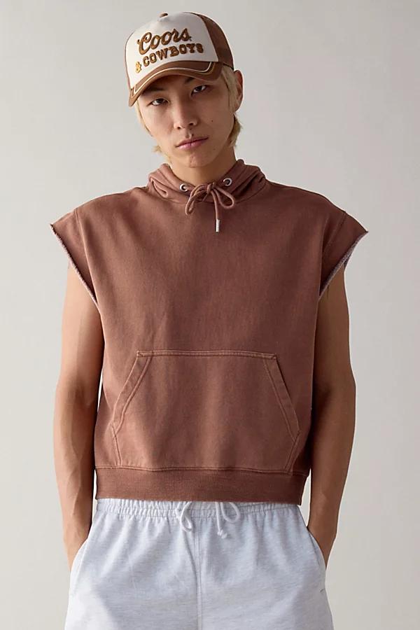 BDG Bonfire Cutoff Cropped Hoodie Sweatshirt Mens at Urban Outfitters Product Image