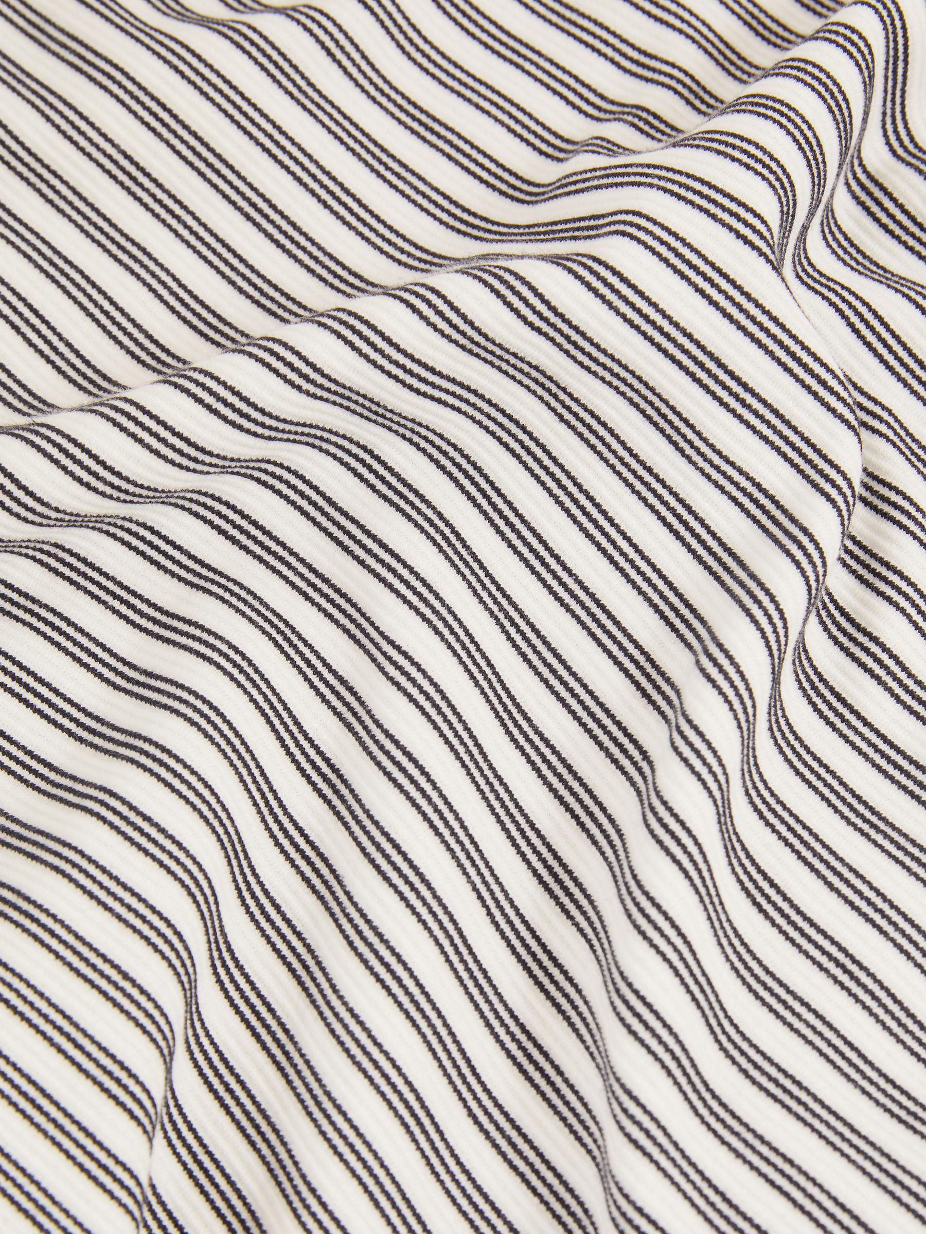 Heavyweight Striped T-Shirt in White/Navy Product Image