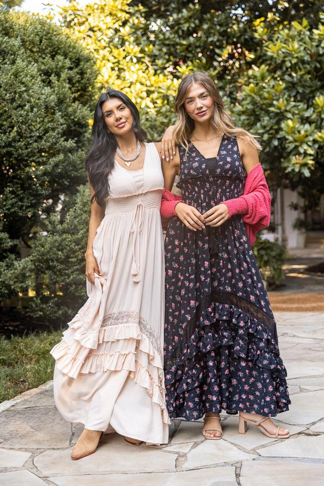 Lucky To Have You Taupe Sleeveless Maxi Dress FINAL SALE Product Image