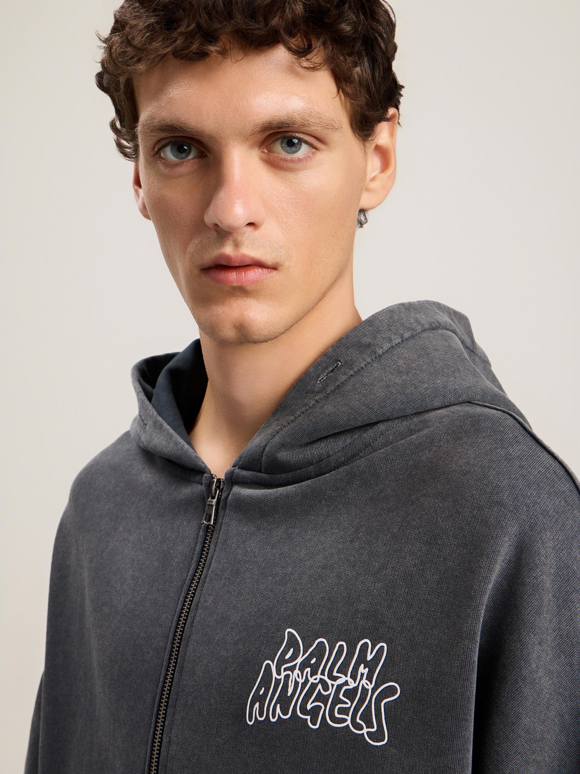 Palm Leaf Loose Zip Hoodie Product Image