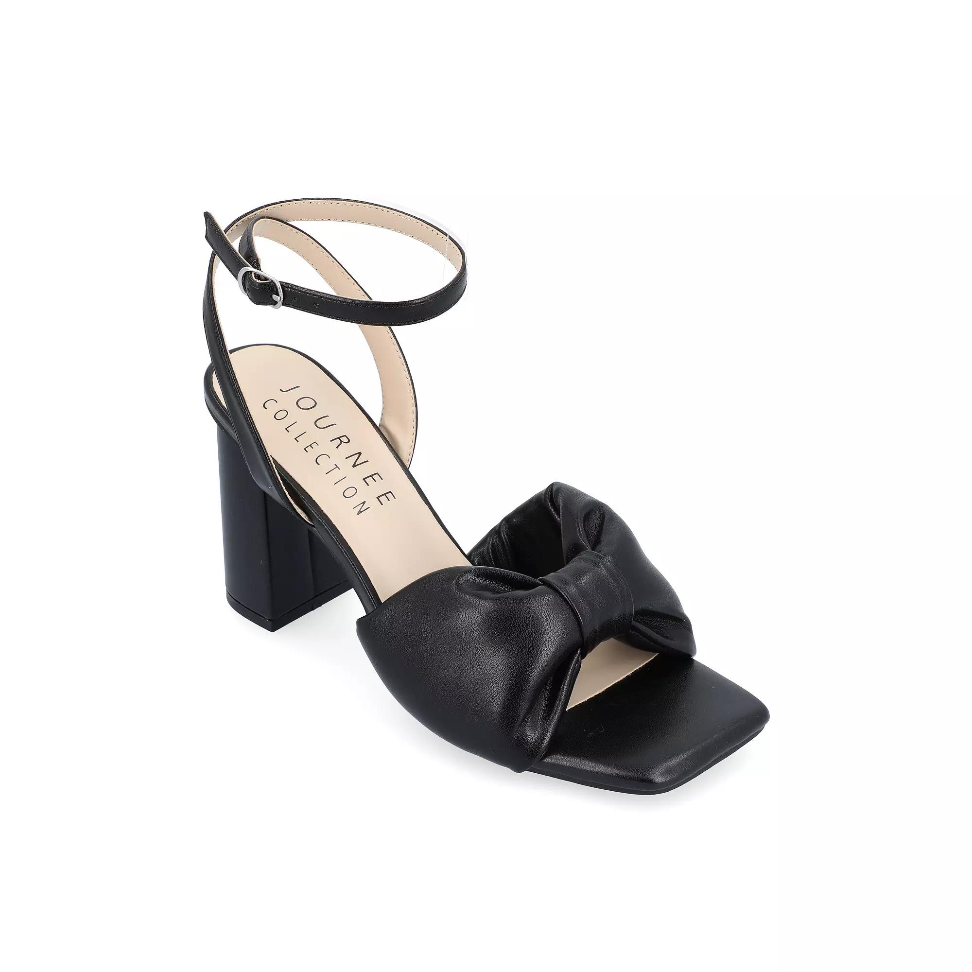 Journee Lottey Women's Block Heel Sandals,  Product Image