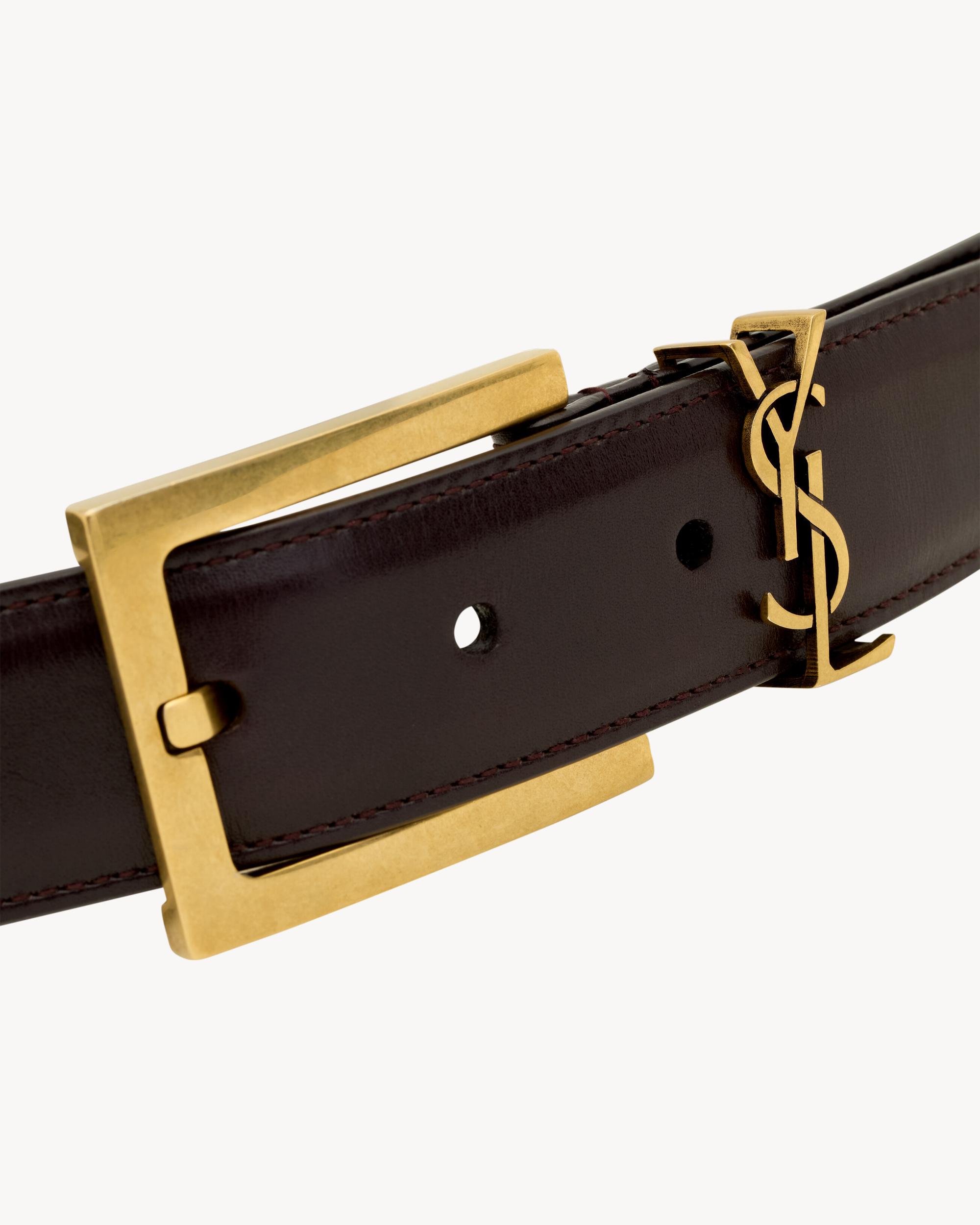 CASSANDRE belt in shiny leather Product Image