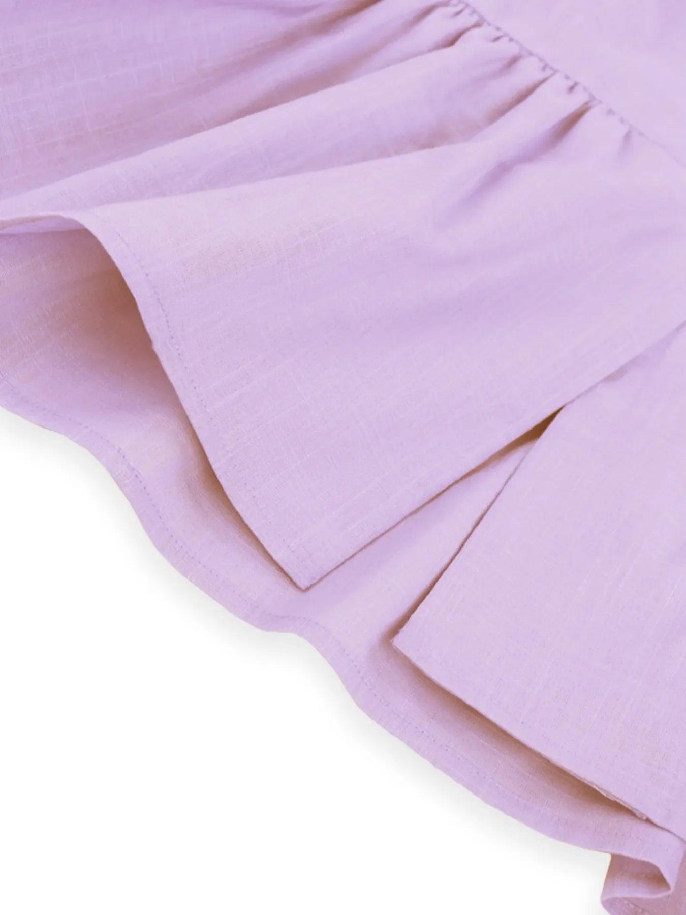 Button Down Peplum Vest and Pants Set Product Image