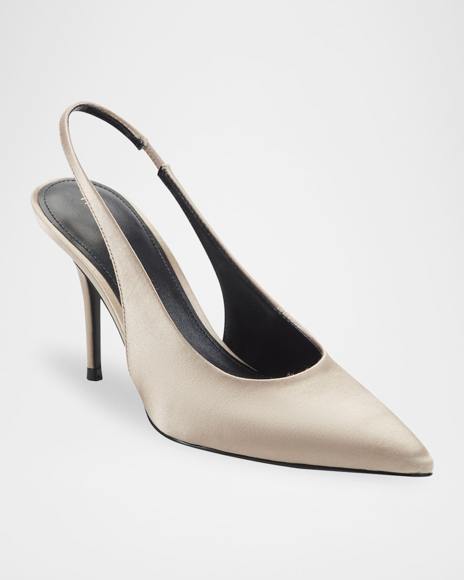 Leynne Satin Slingback Pumps Product Image