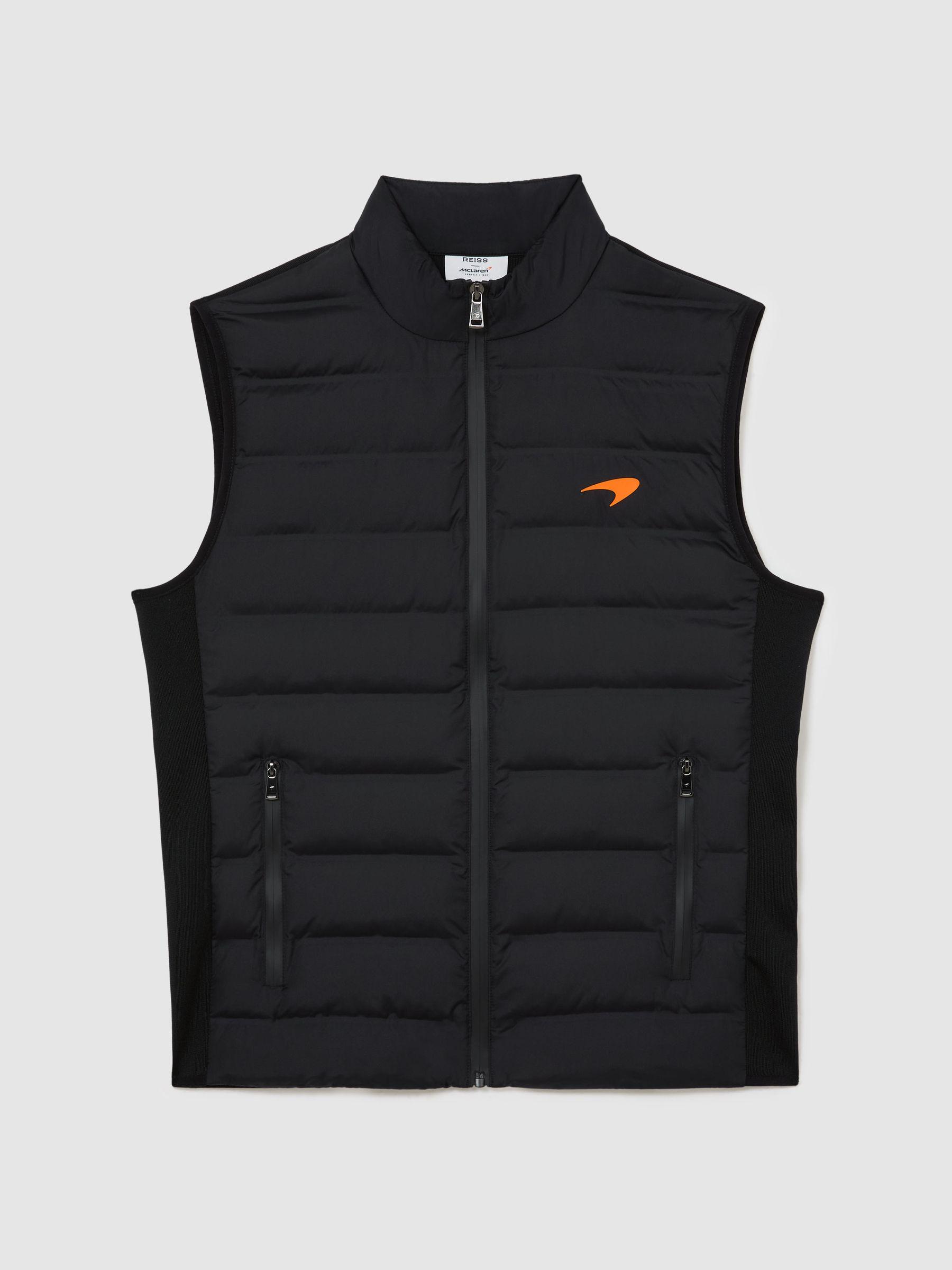 McLaren Racing Hybrid Quilted Gilet in Black Product Image
