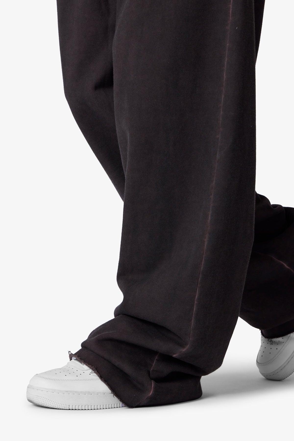 Acid Wash Sweatpants - Brown Product Image