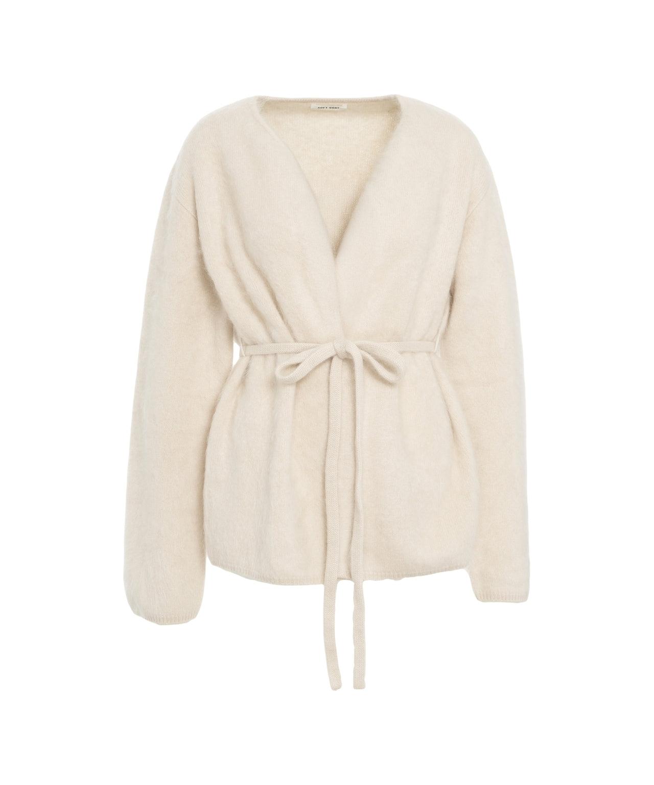 Brushed cashmere cardigan Product Image