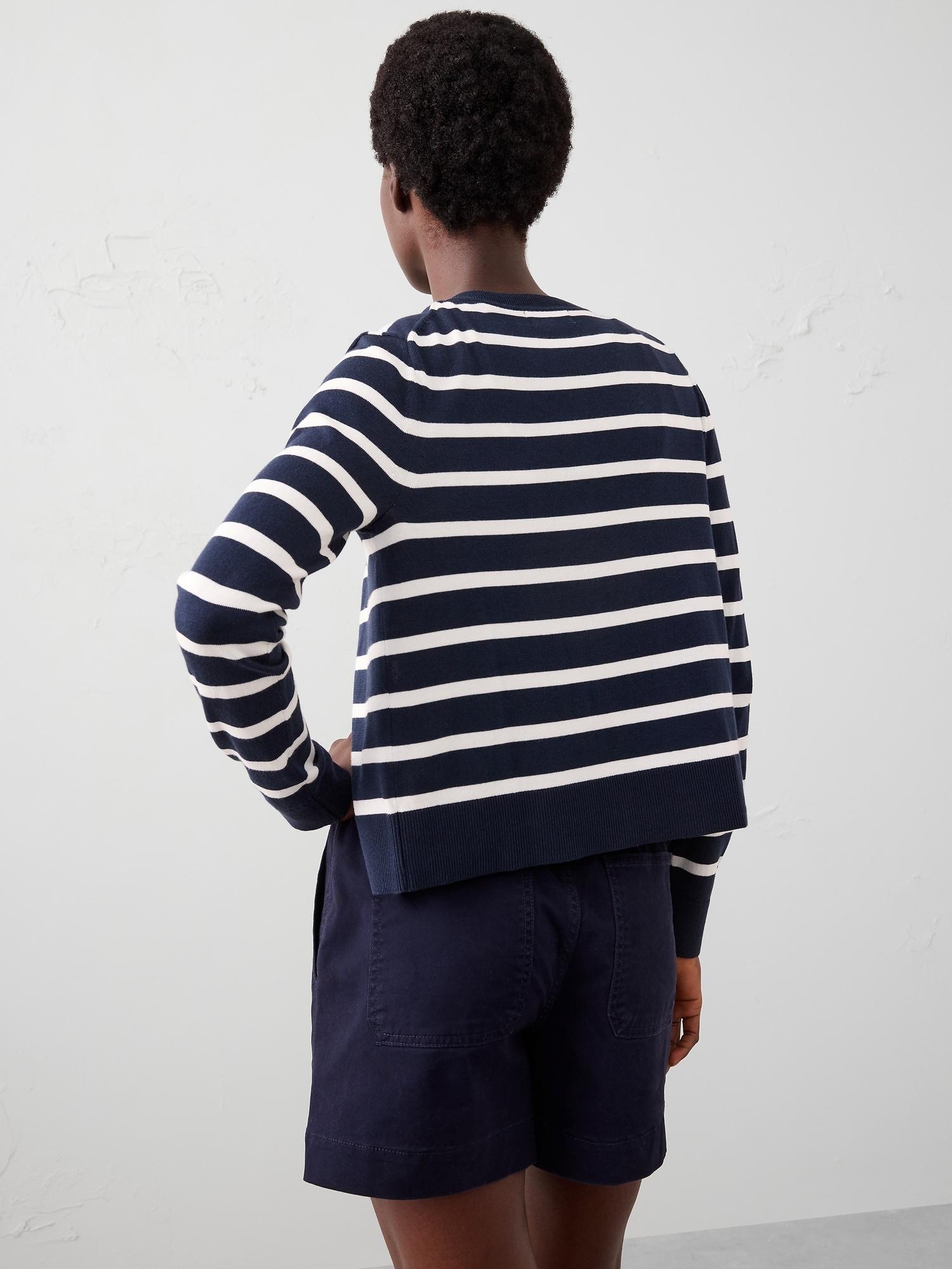 Forever Crew-Neck Cardigan Sweater Product Image