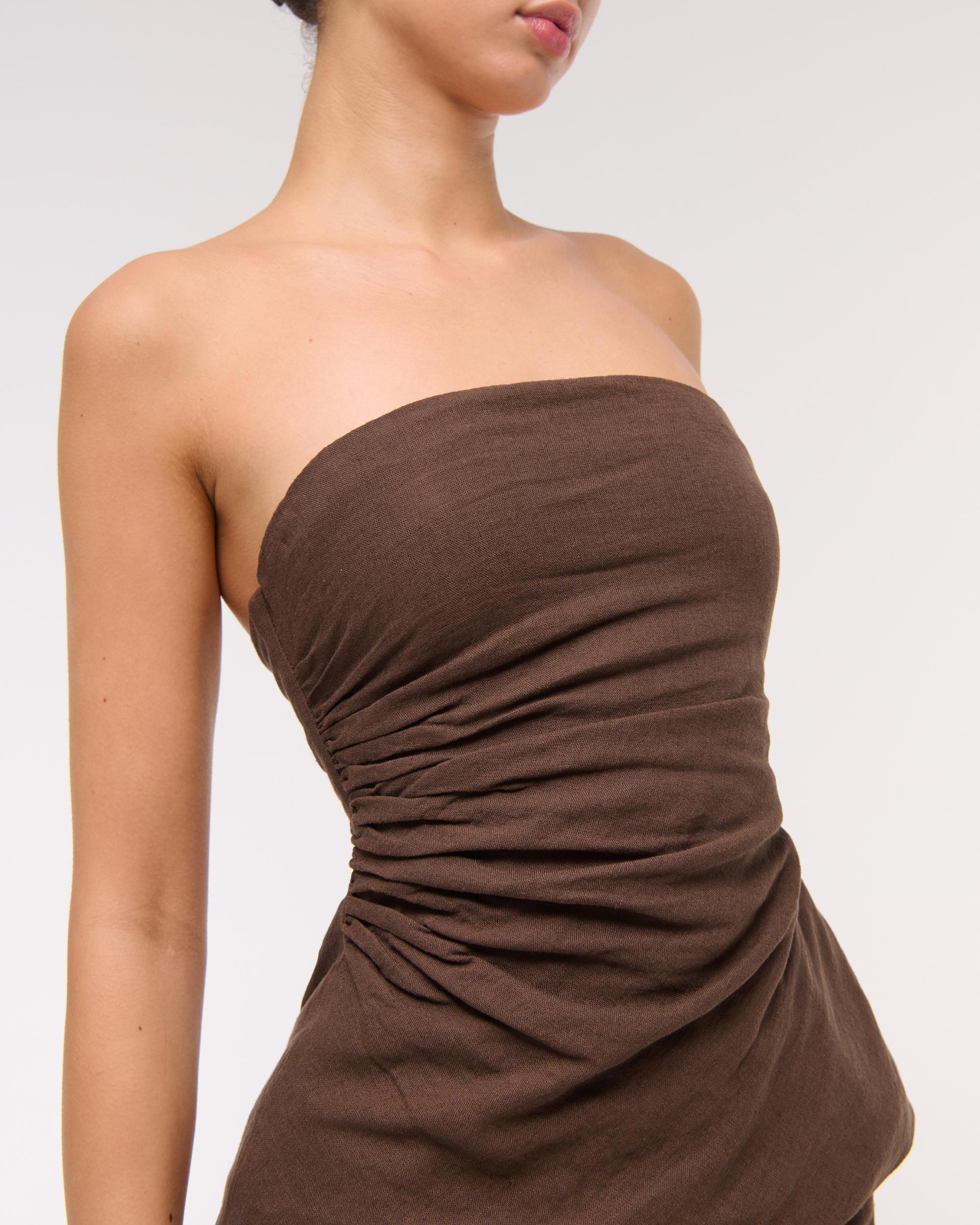 Linen-Blend Tube Top Product Image