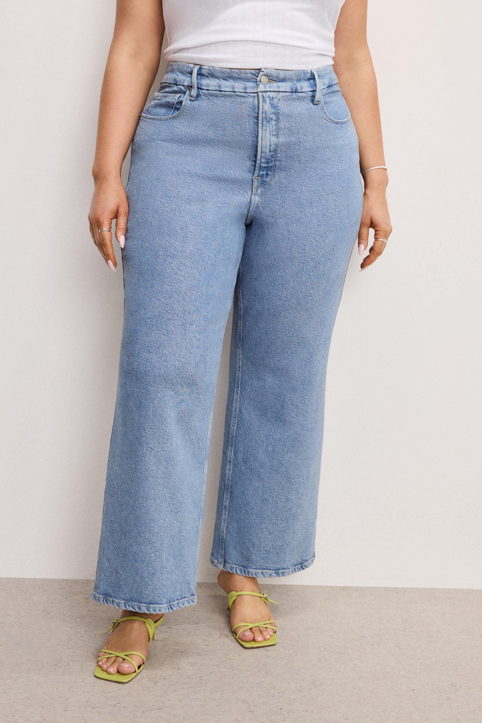 SOFT TECH GOOD SKATE WIDE CROPPED JEANS | INDIGO860 Product Image