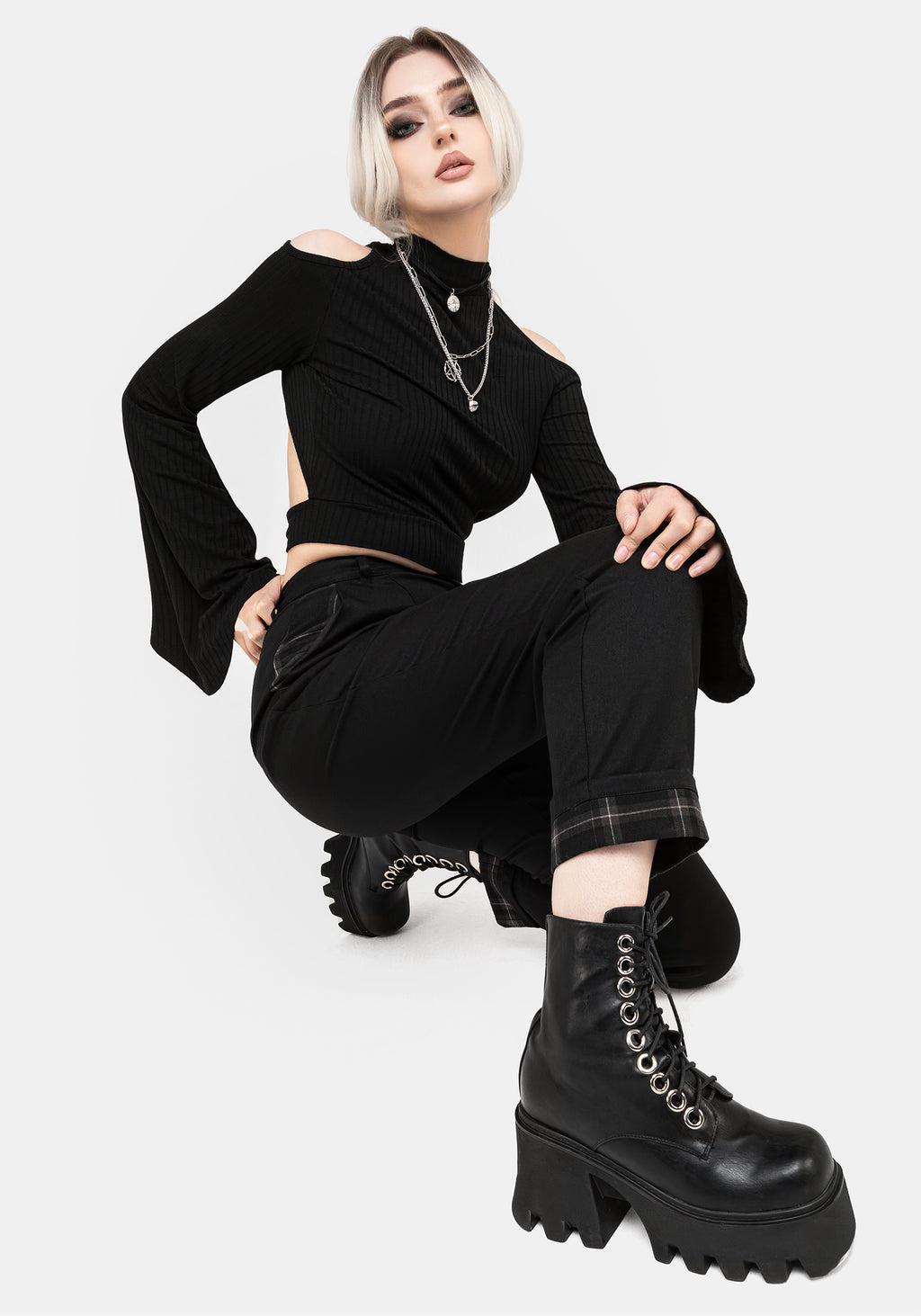 Clover Check Contrast Trousers Product Image