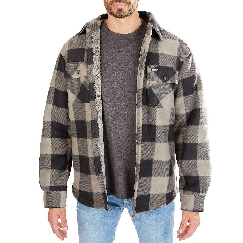 Mens Smiths Workwear Sherpa-Lined Plaid Microfleece Shirt Jacket Product Image