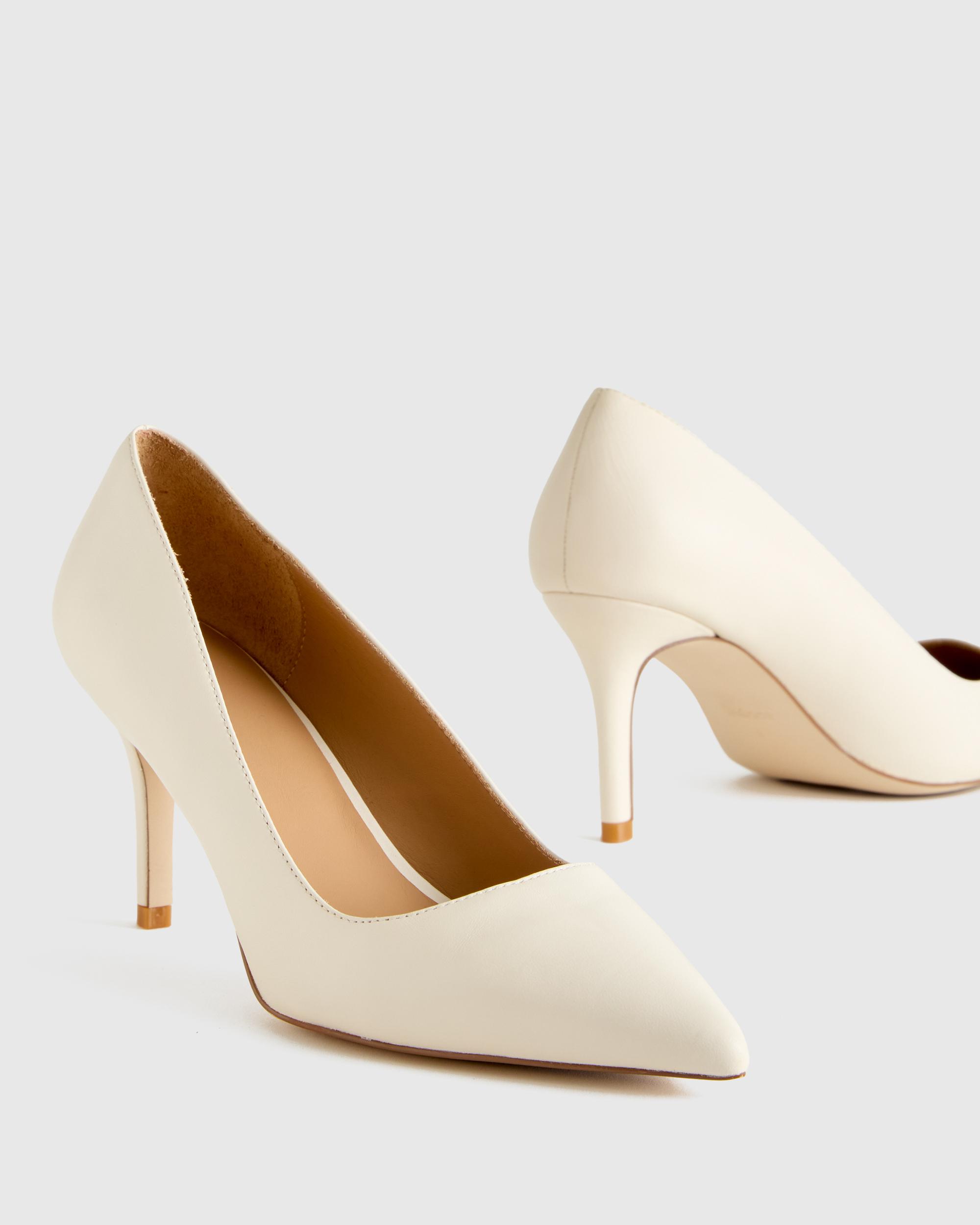 Quince | Women's Italian Leather 75mm Pointy Toe Pump Product Image