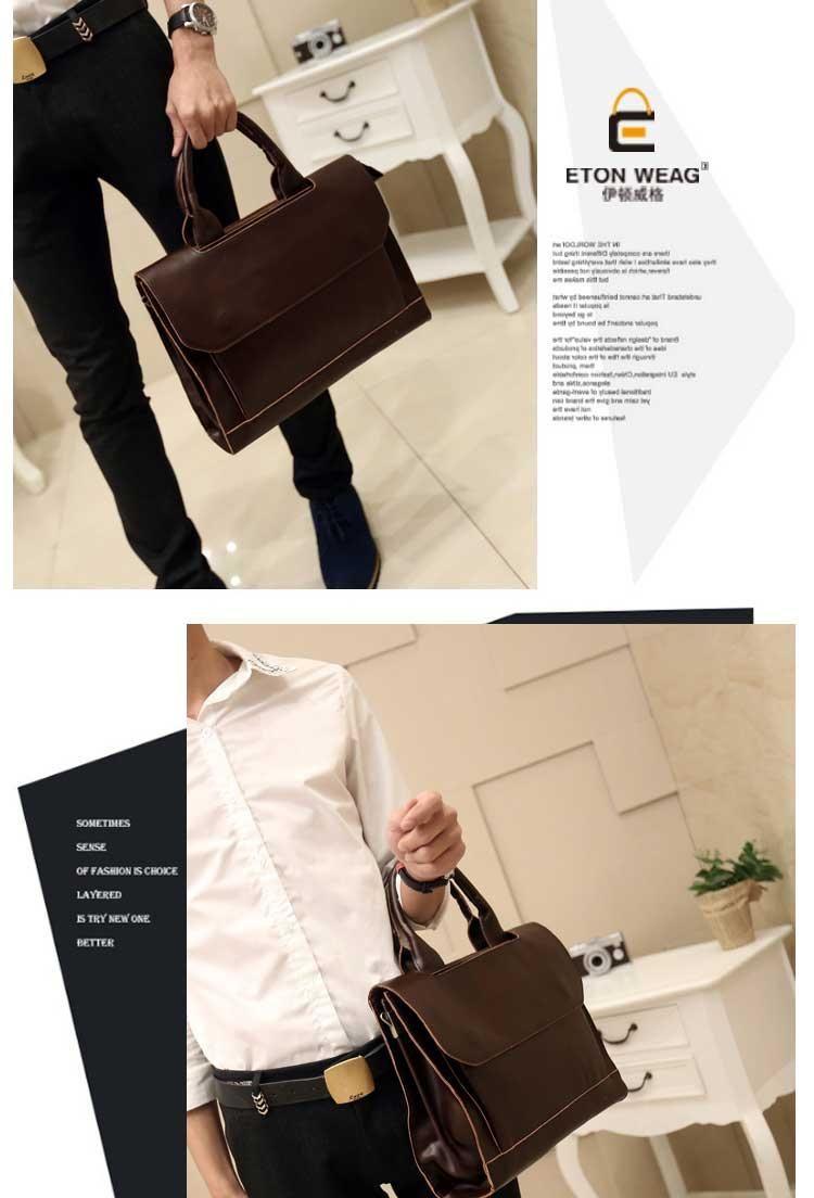 Faux Leather Briefcase Product Image