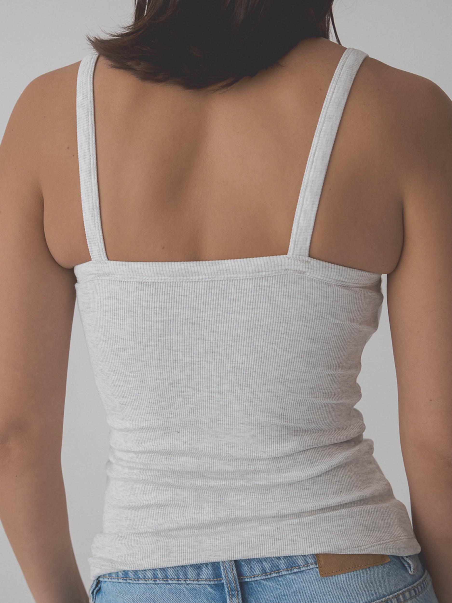 Ribbed Square Neck Brami Product Image