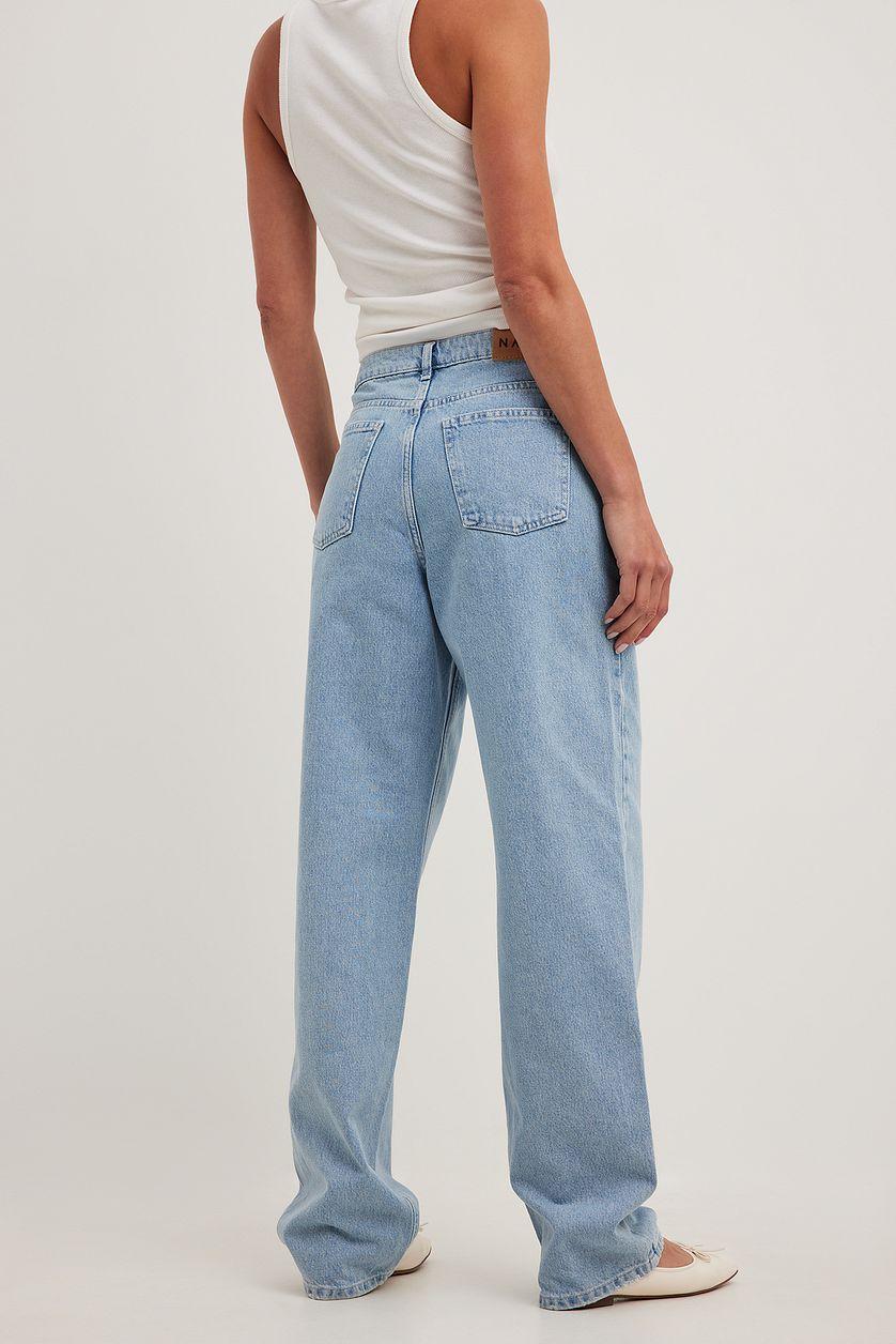 Loose Mid Waist Jeans Product Image