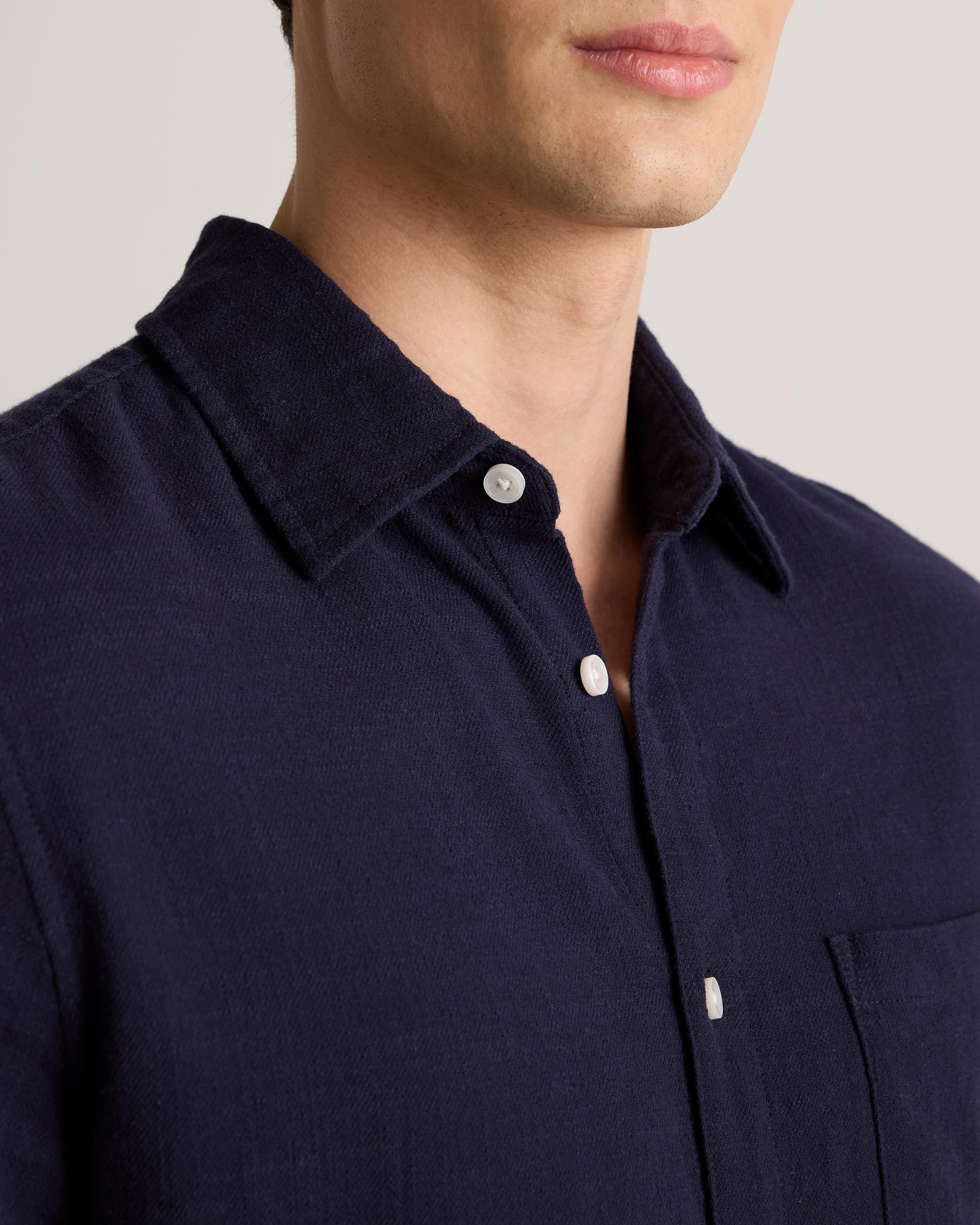 Quince | Men's Stretch Selvage Short Sleeve Shirt Size XL, Organic Cotton Product Image
