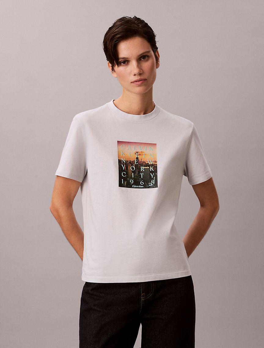 City Sunset Logo Graphic Classic T-Shirt Product Image