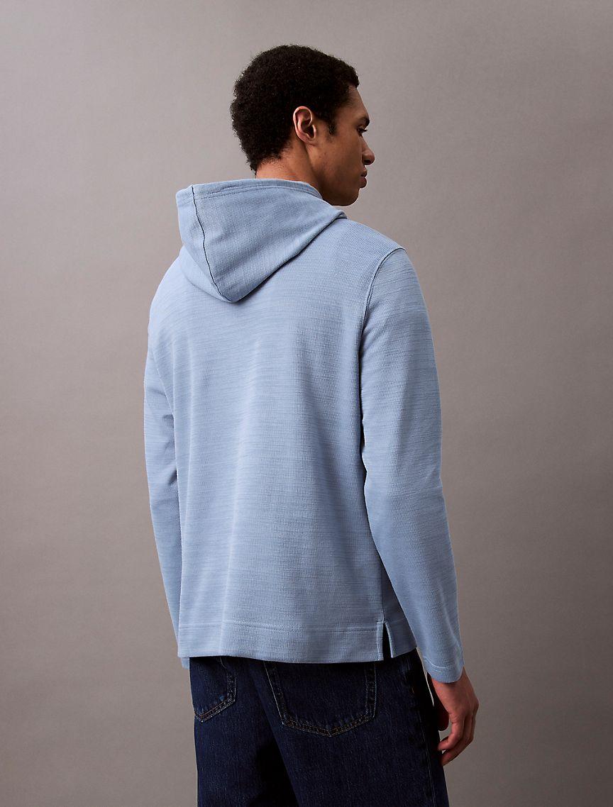 Cotton Blend Ribbed Classic Hoodie Product Image