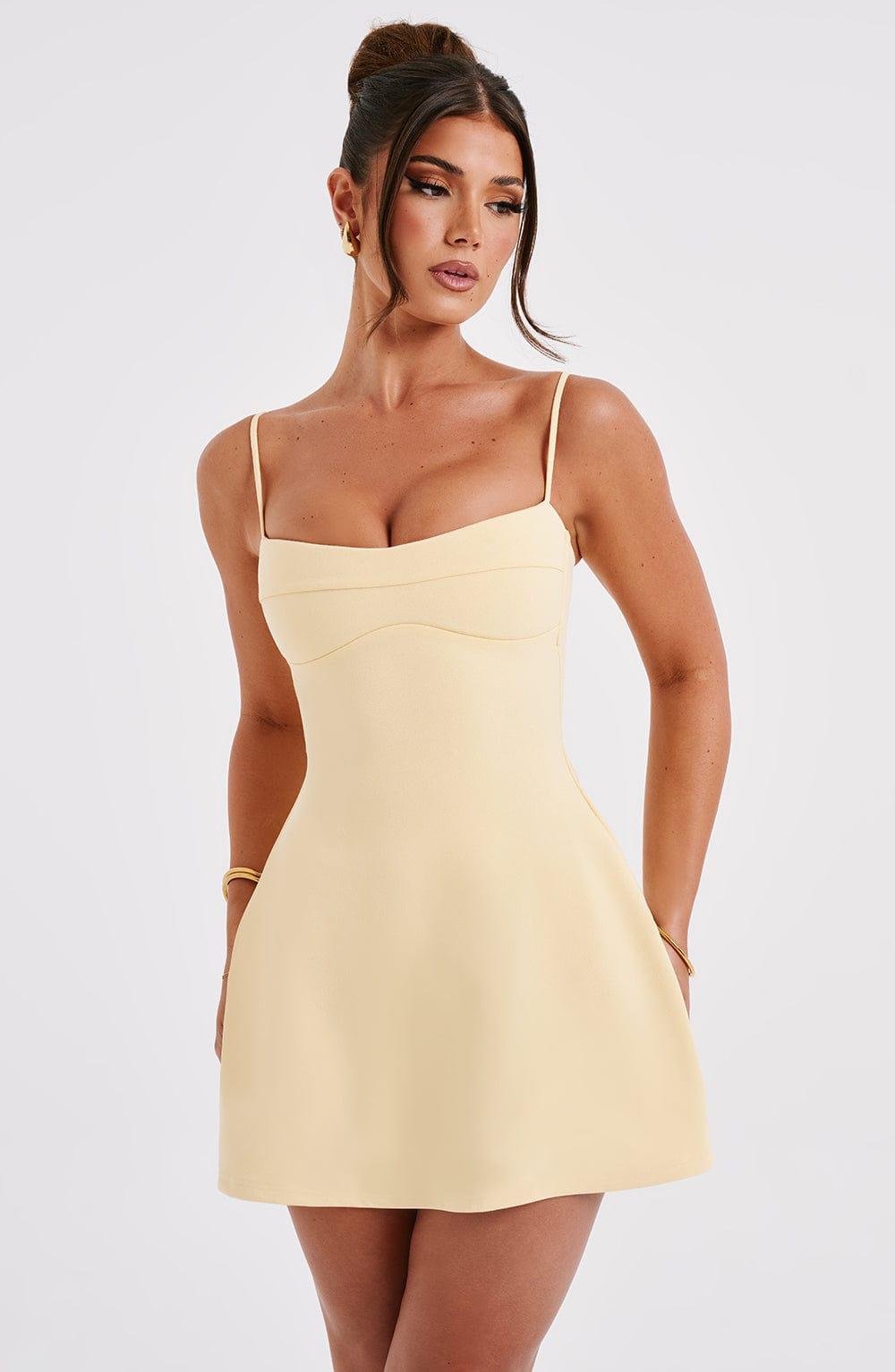 Dakota Mini Dress - Lemon Product Image