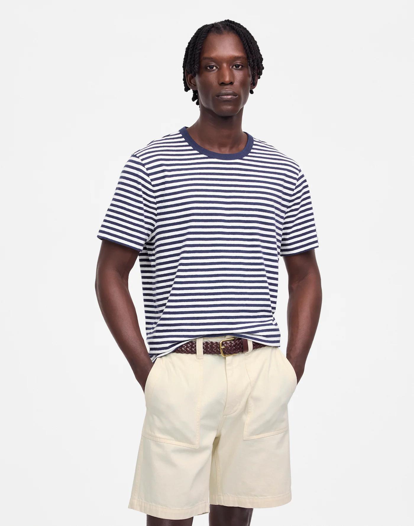 Patch Pocket Shorts in Summer Denim Product Image