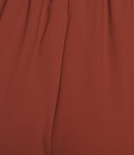 Caroline Rose Matte Crepe Pull-On Straight Leg Pants Product Image