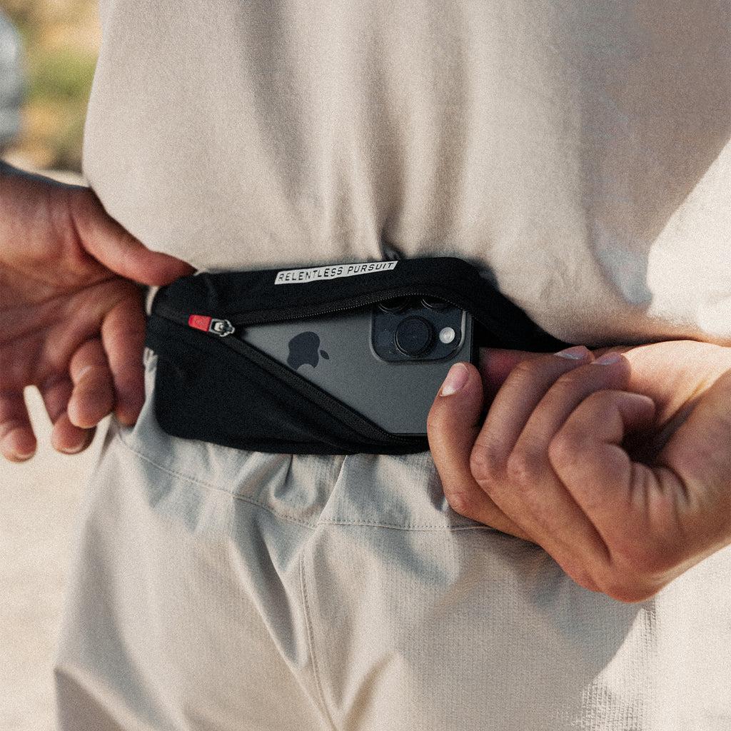 0786. Ripstop 3" Belt Pack Short - Beige/Black Product Image