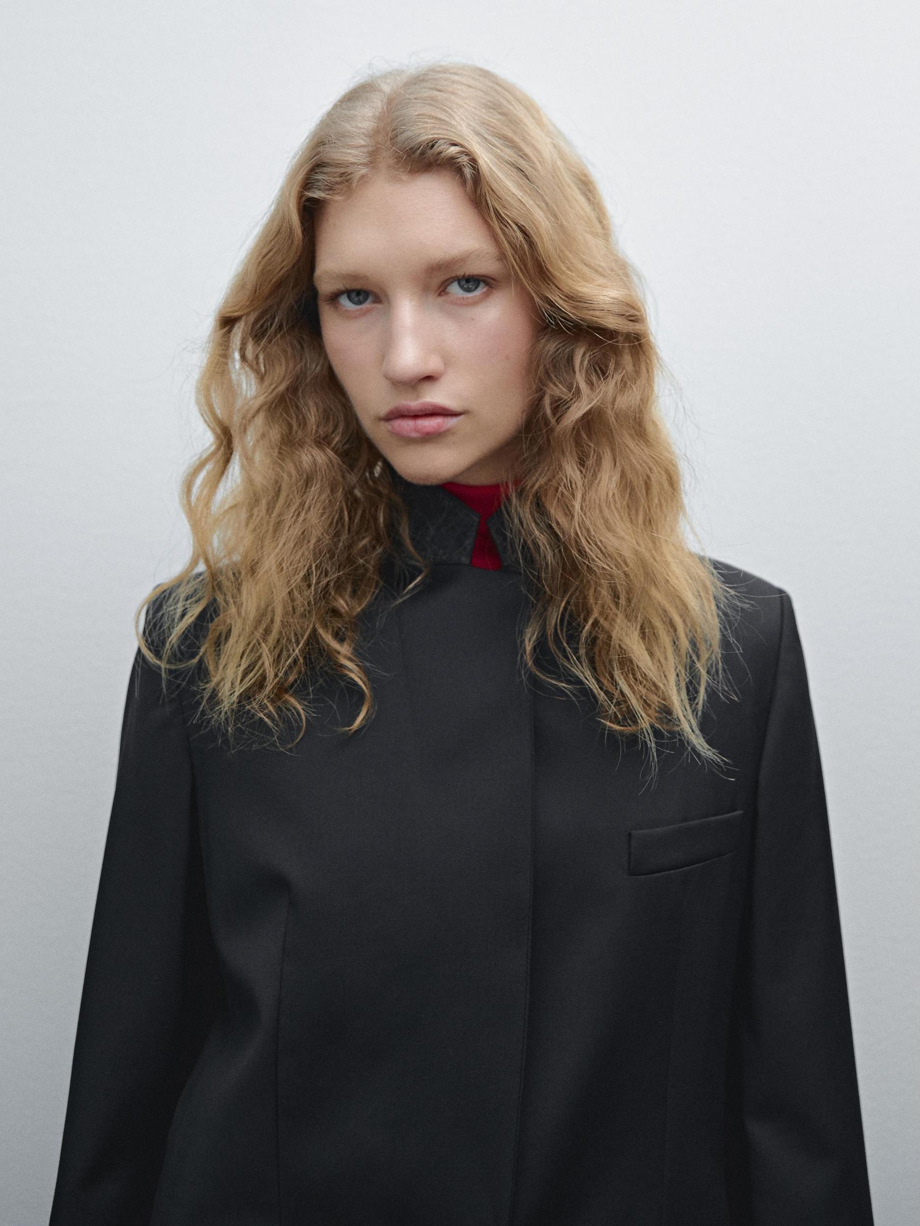 Cool wool suit blazer Product Image