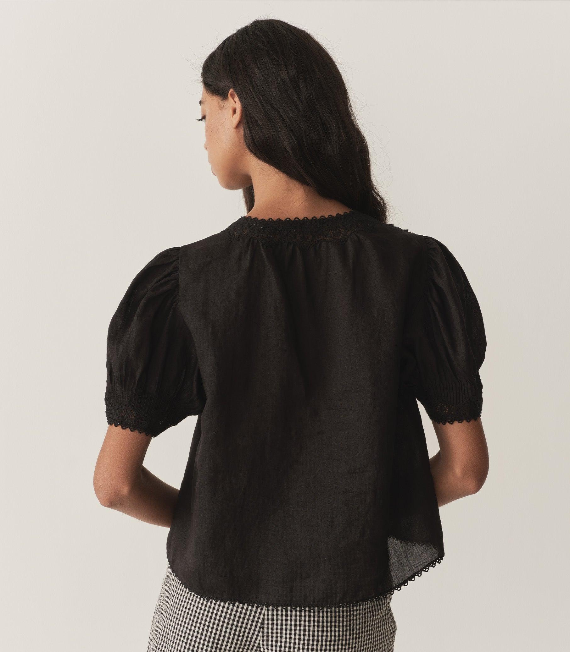 BRIGITTA TOP -- BLACK Product Image