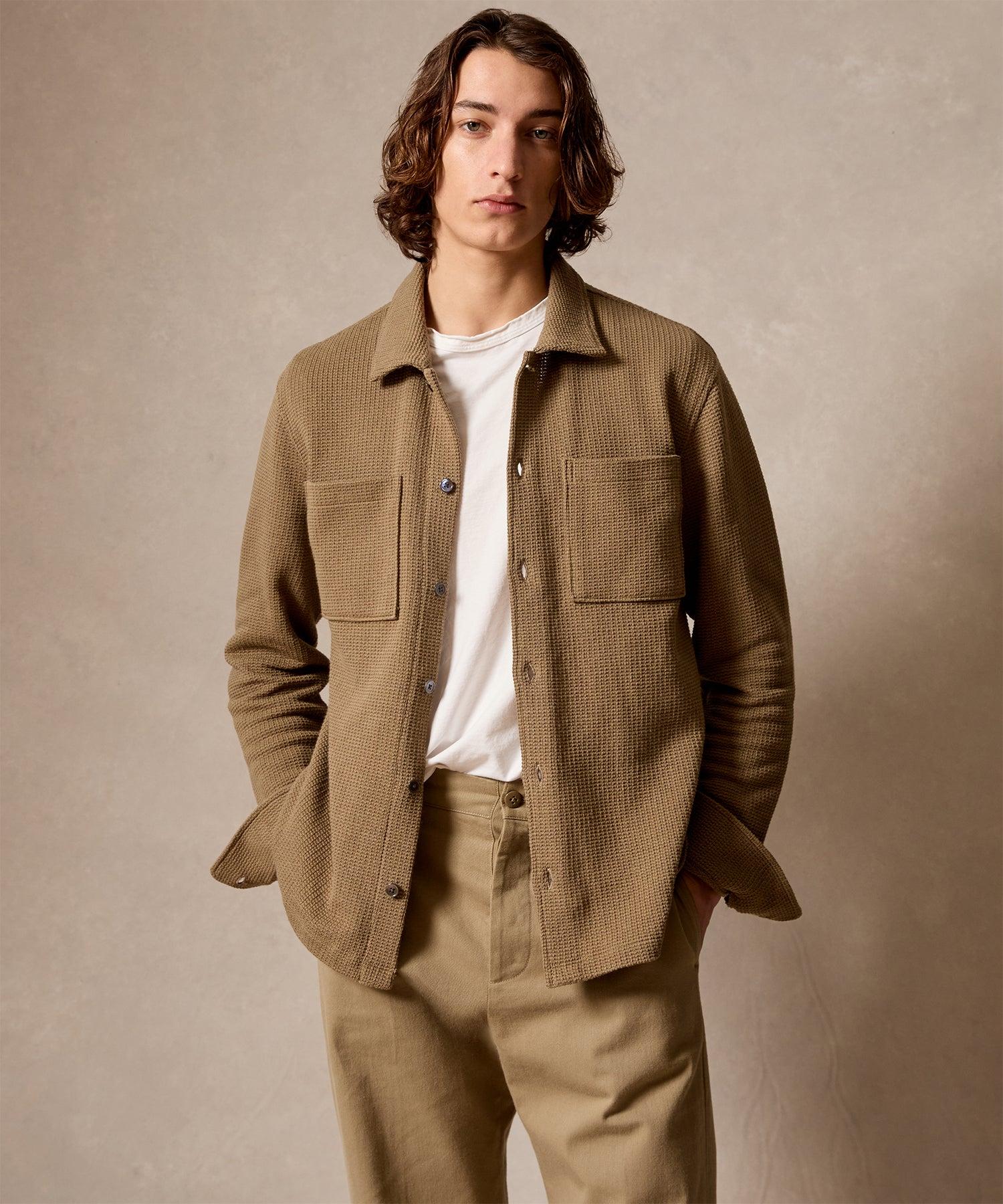 Waffle Full-Placket Polo Product Image