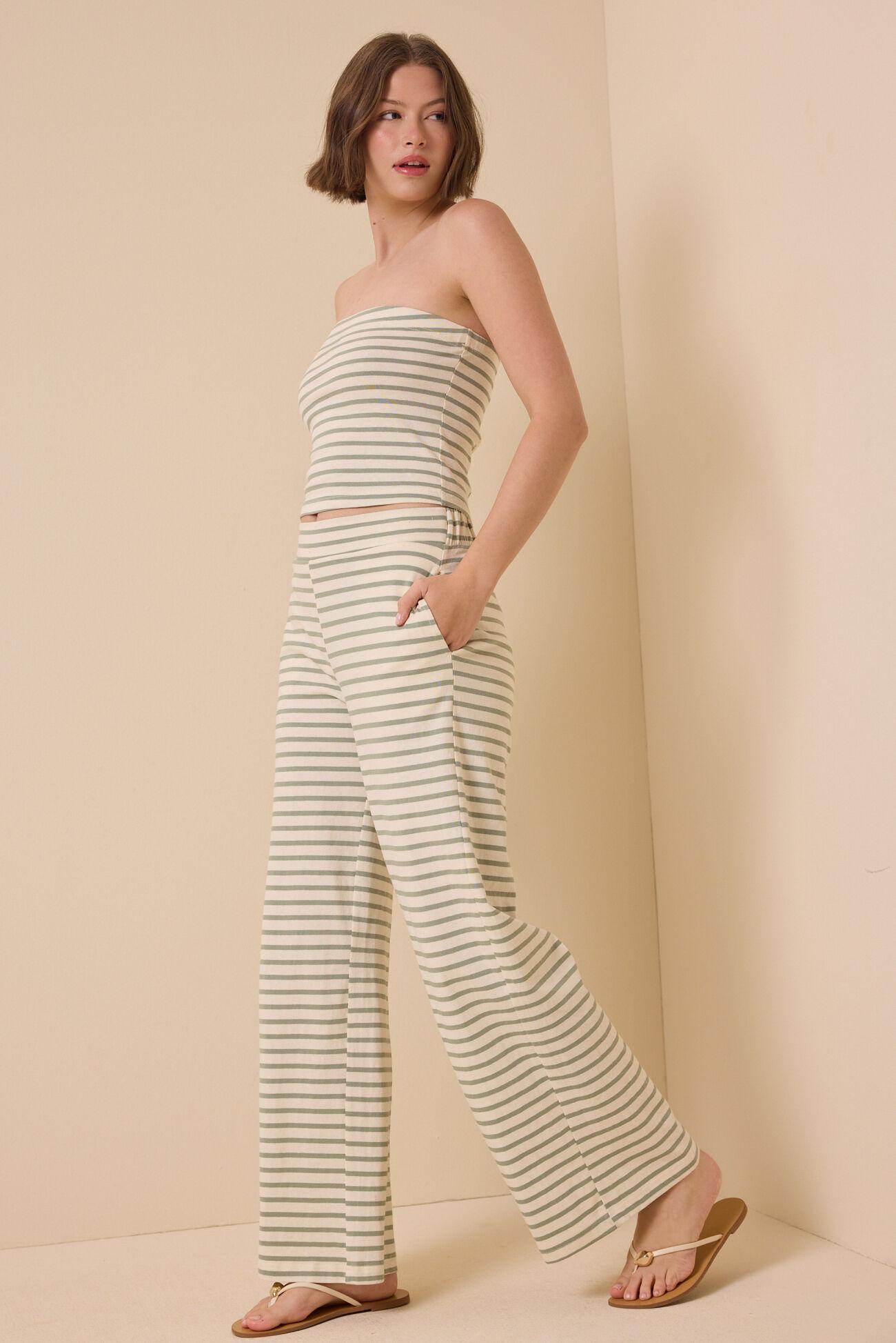 Poppy Stripe Tube Top Product Image