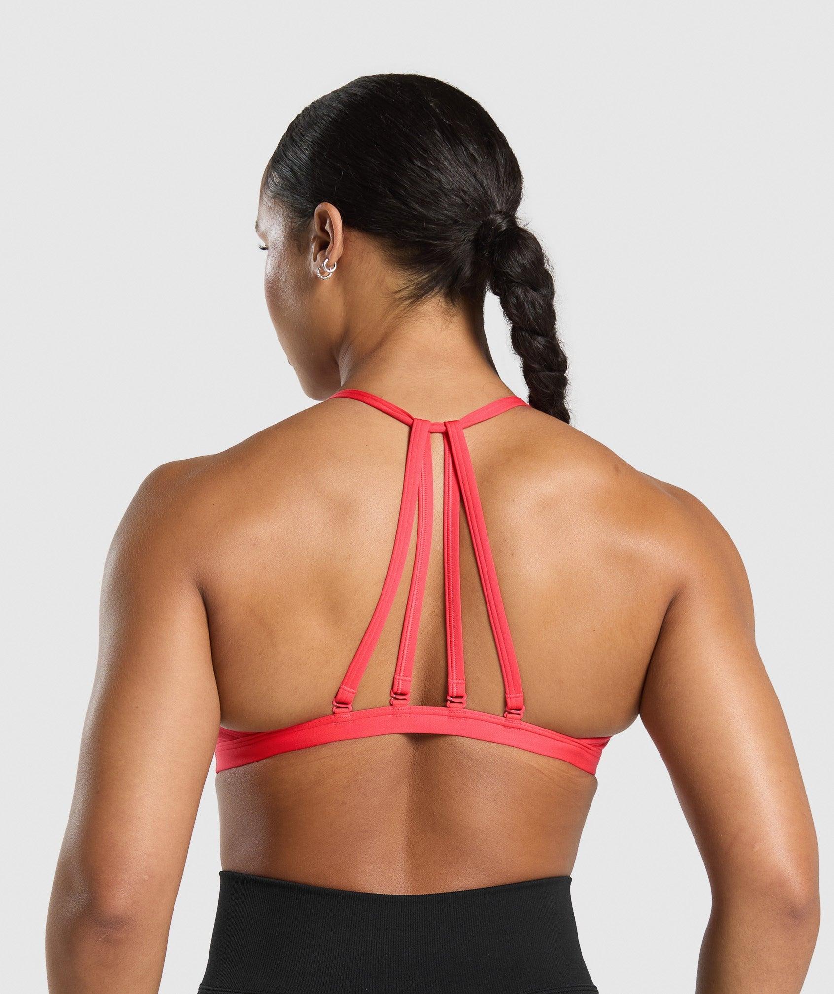 Gymshark Minimal Sports Bra - Coral Red Female Product Image