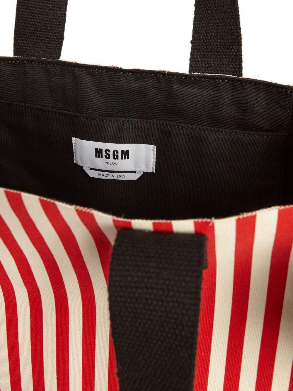 striped tote bag Product Image