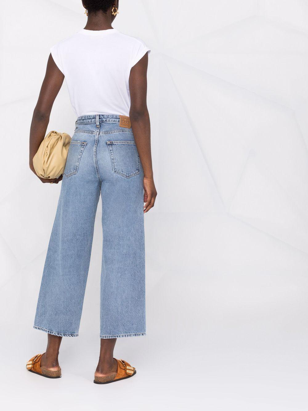 high-waisted wide-leg jeans Product Image