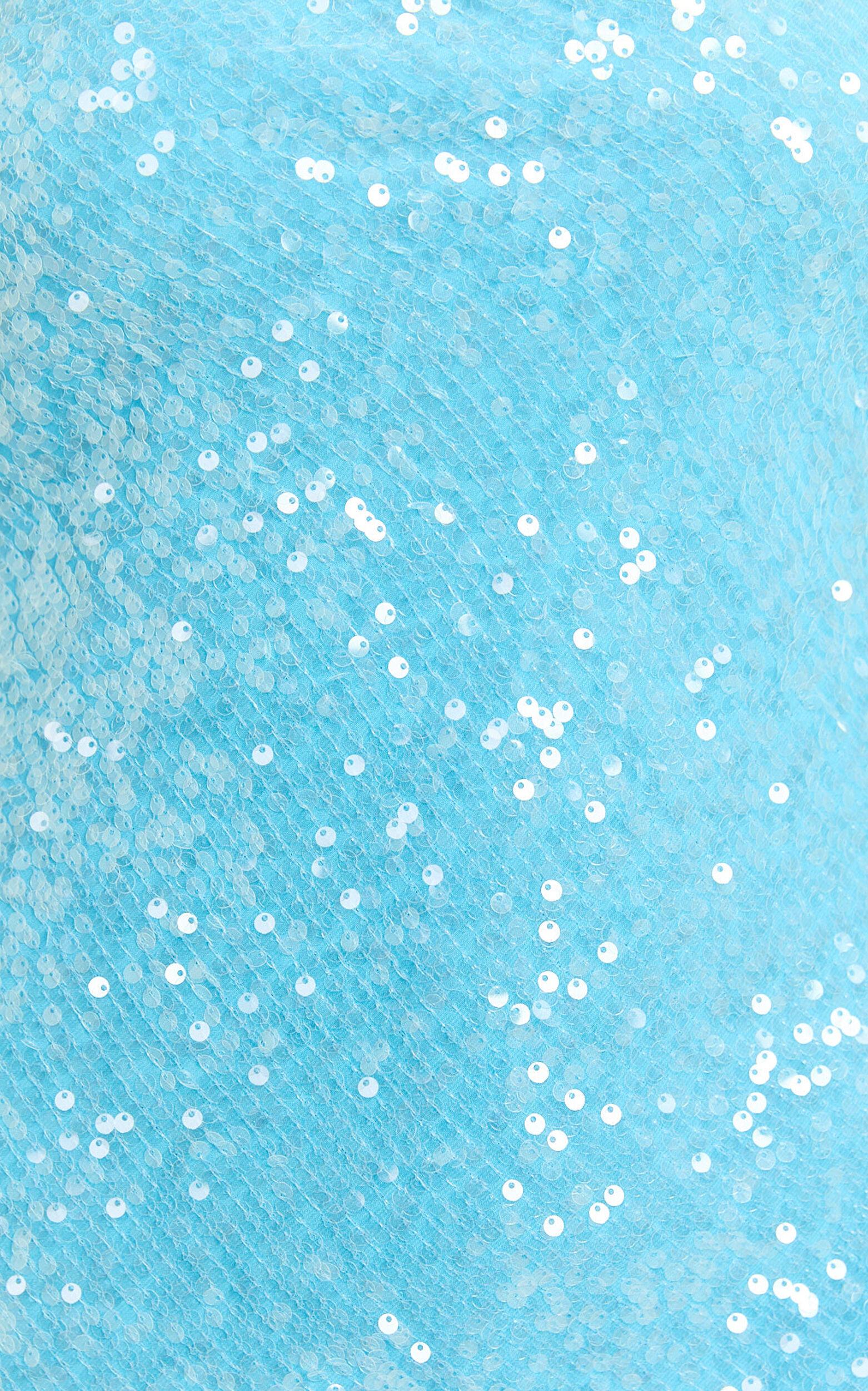 Priya Maxi Dress - Scoop Neck Open Back Dress in Blue Product Image