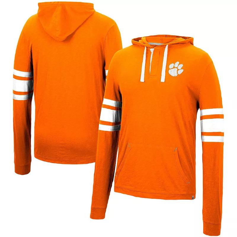 Mens Colosseum Clemson Tigers Lebowski Hoodie Long Sleeve T-Shirt Product Image